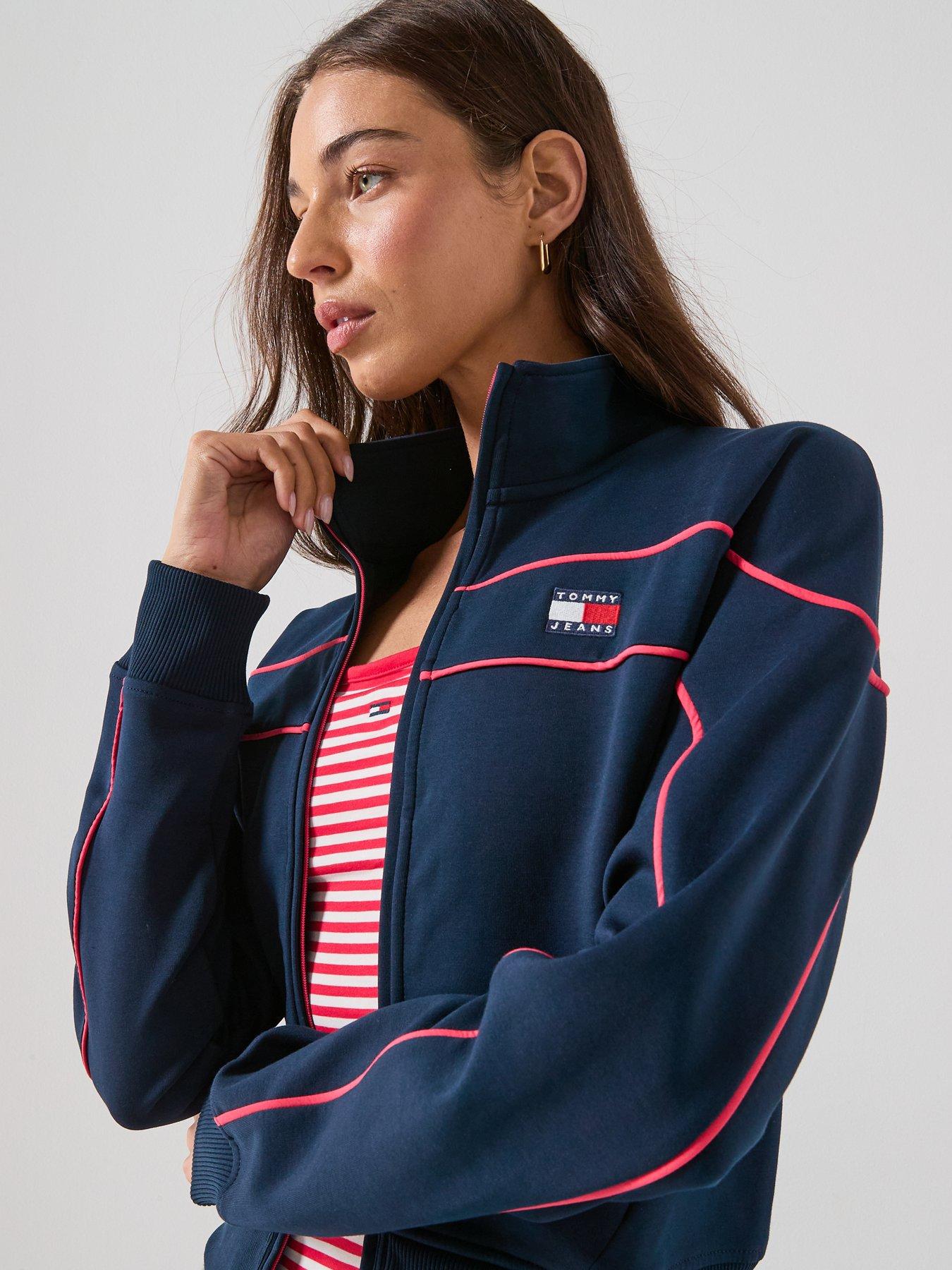 Image 4 of 6 of Tommy Jeans Zip Thru Hoodie - Navy