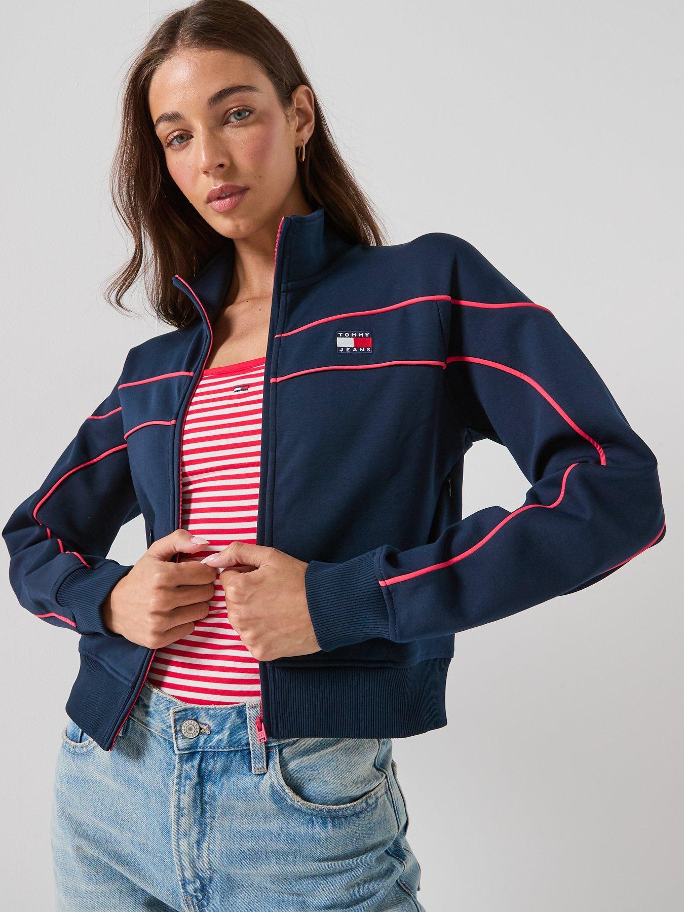 Image 6 of 6 of Tommy Jeans Zip Thru Hoodie - Navy