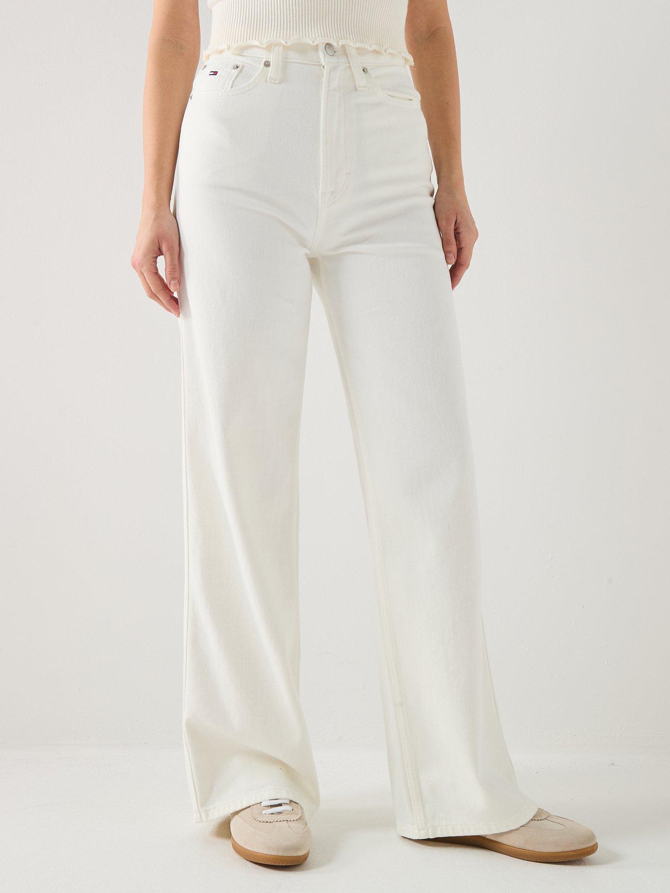 Tommy Jeans Claire Wide Leg Jeans - White