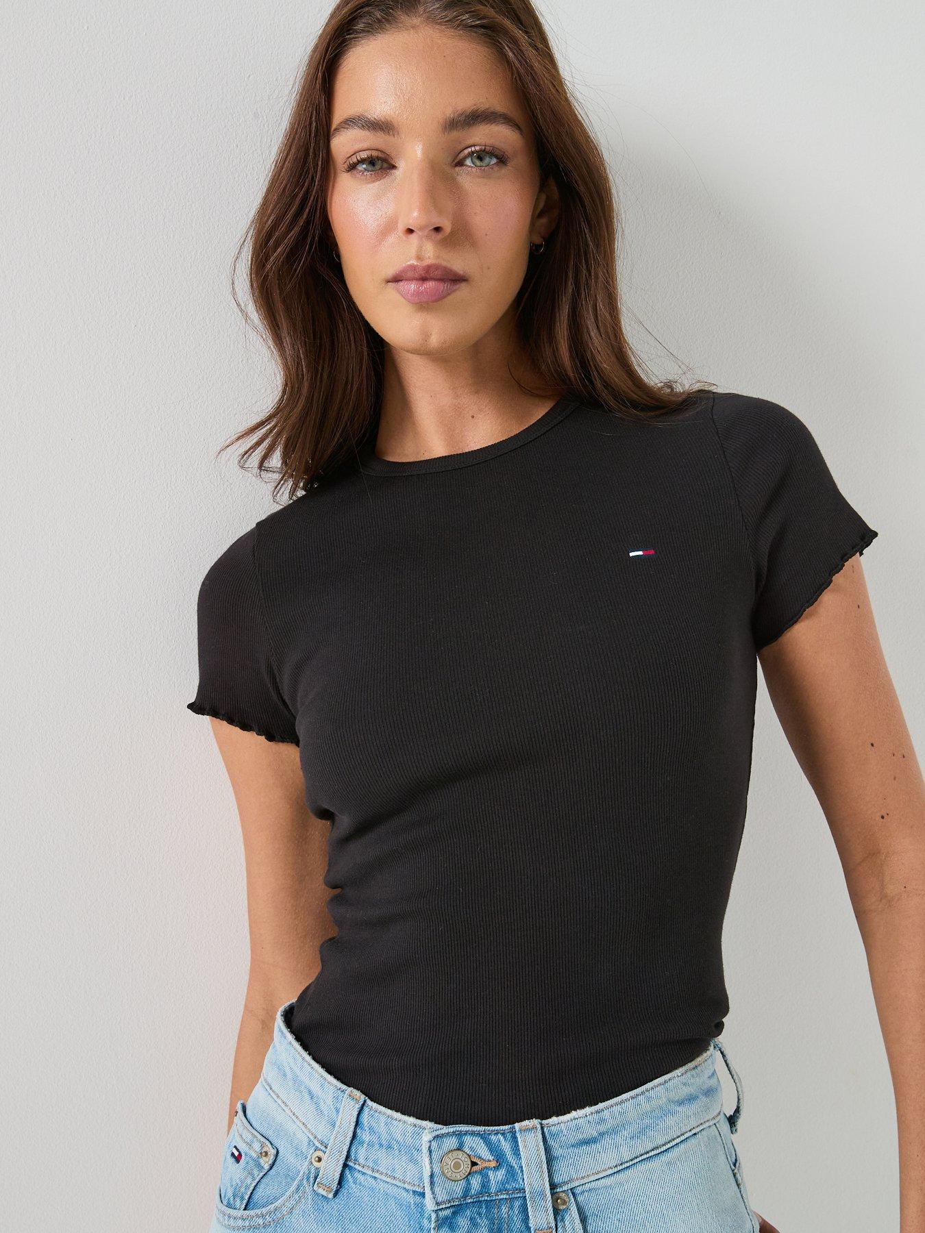 Tommy Jeans Short Sleeve Rib Top