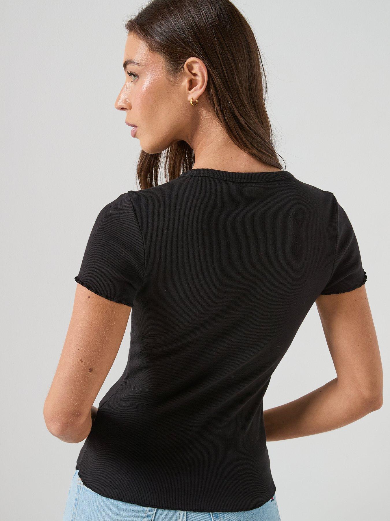 tommy-jeans-short-sleeve-rib-topstillFront