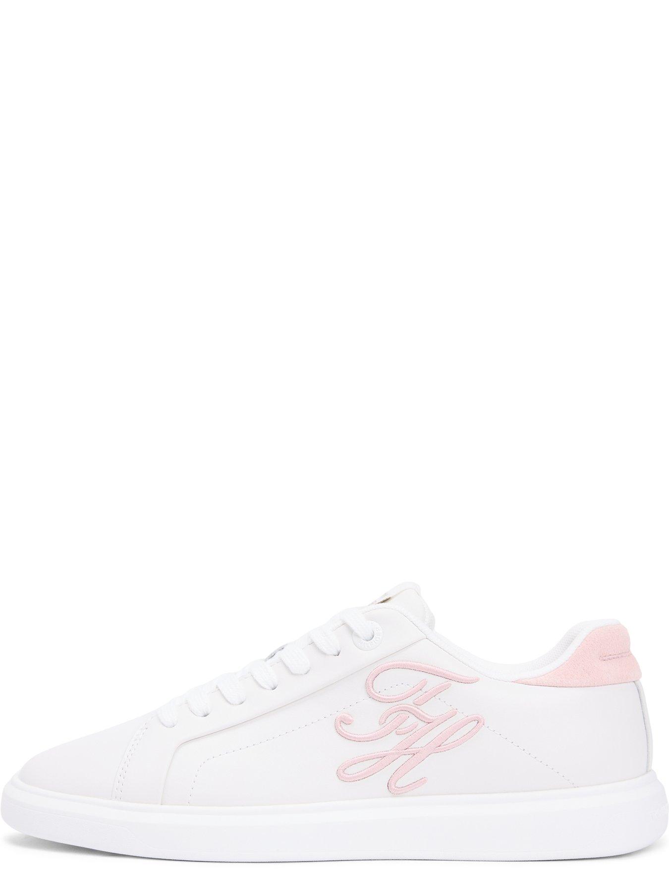 tommy-hilfiger-th-icon-court-script-trainers-pinkdetail