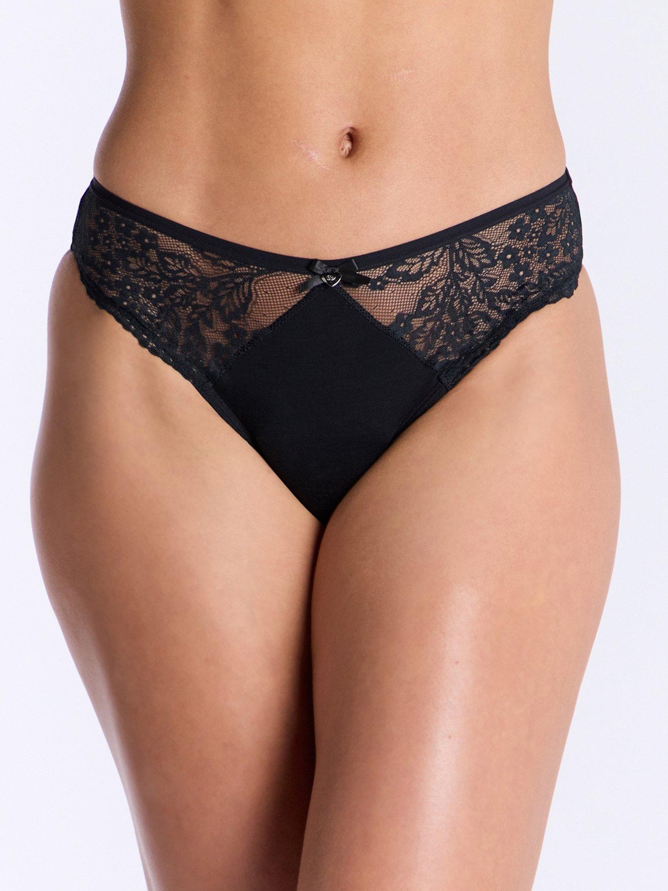 Boux Avenue Boux Avenue 2 Pack Medium Flow Period Pants - Black