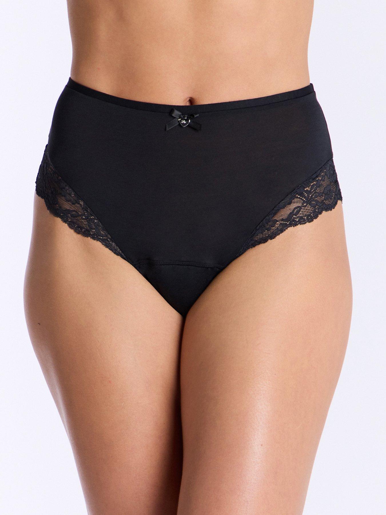 boux-avenue-2-pack-heavy-flow-period-pants-black