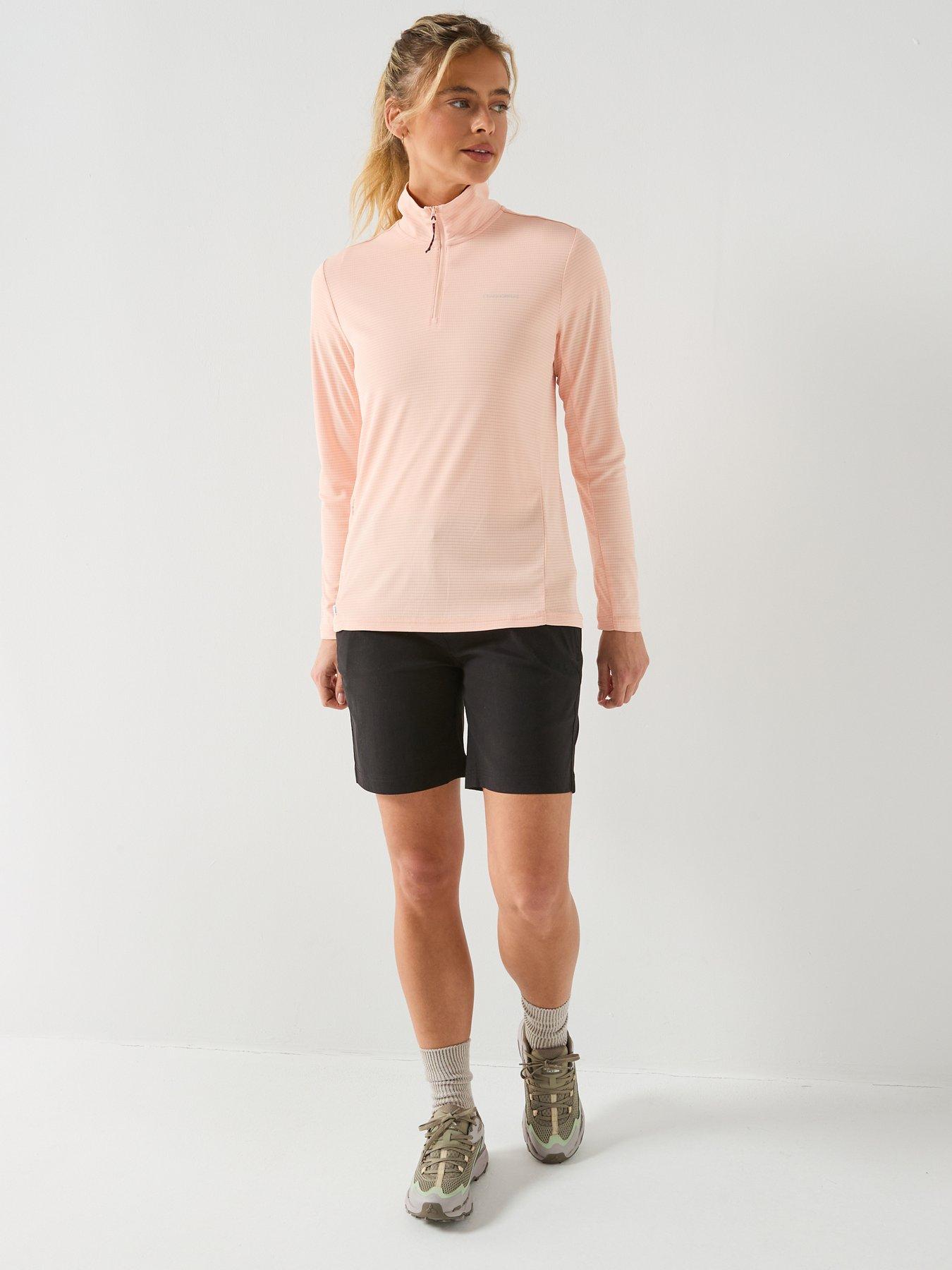 Image 3 of 7 of Craghoppers Womens NosilLife SolarShield Half Zip Top - Pink