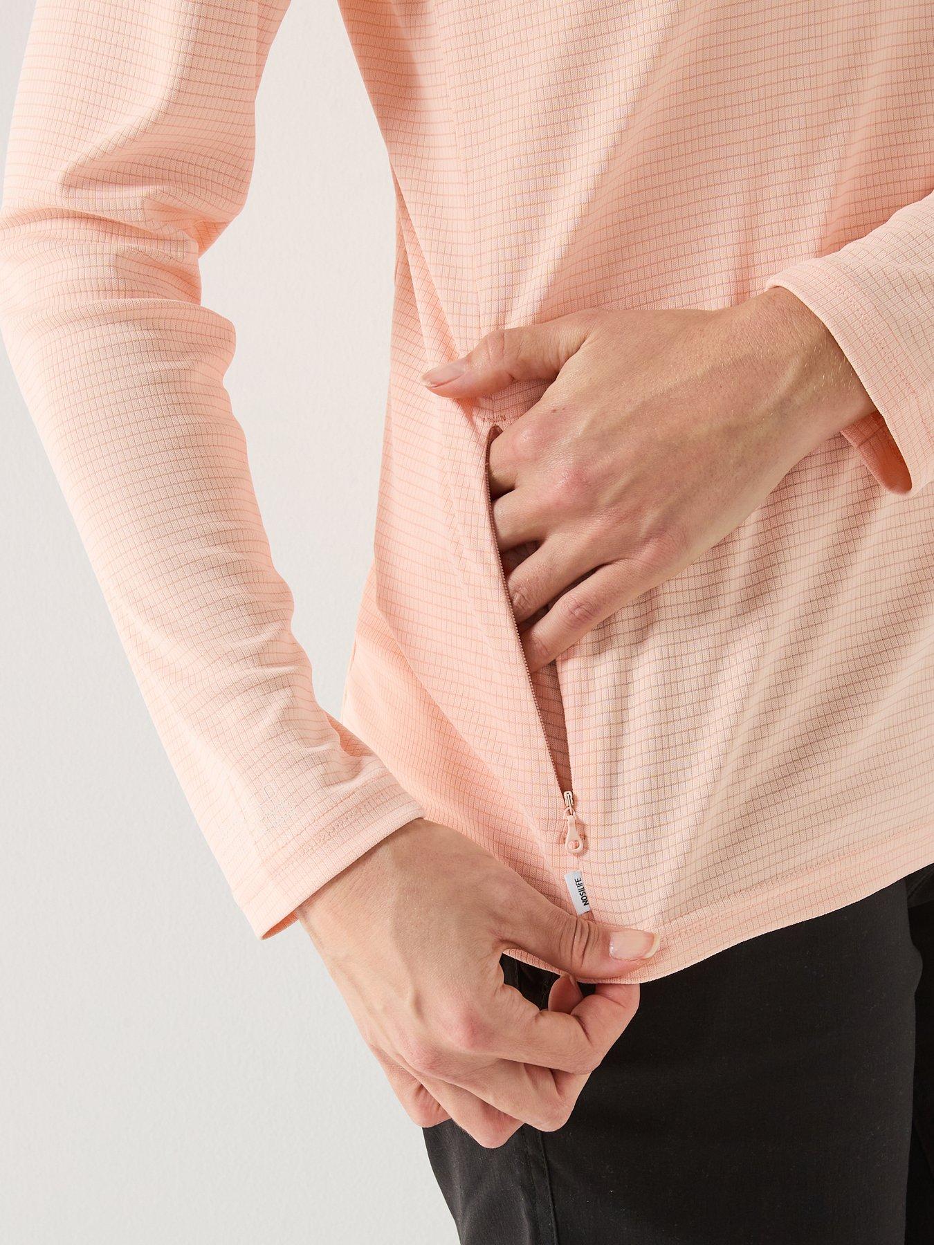 craghoppers-womens-nosilife-solarshield-half-zip-top-pinkoutfit