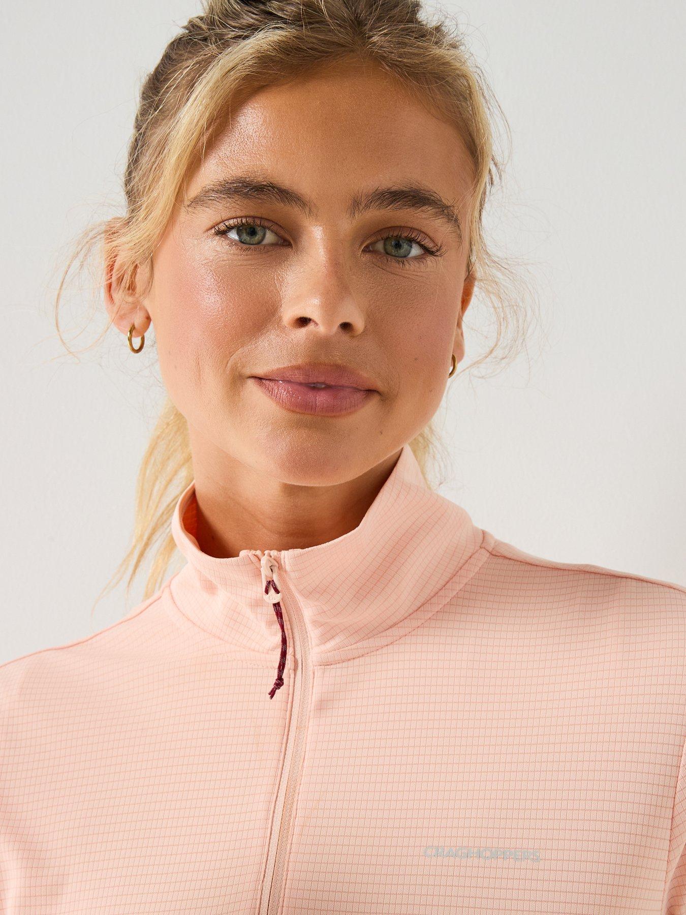 craghoppers-womens-nosilife-solarshield-half-zip-top-pinkdetail