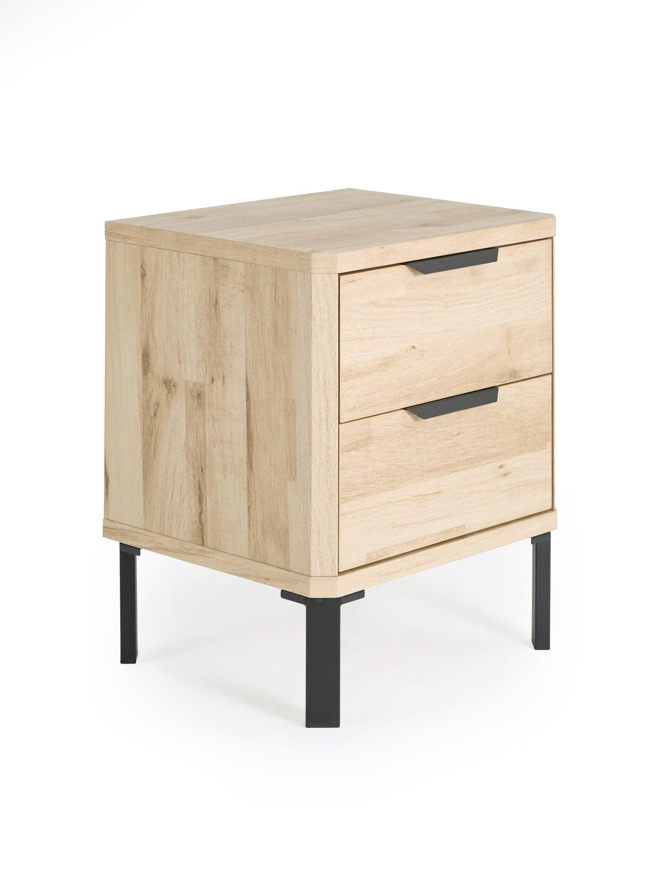 Image 3 of 7 of The Very Collection Harlem 2 Drawer Bedside - Light Oak&nbsp;- FSC&reg; Certified