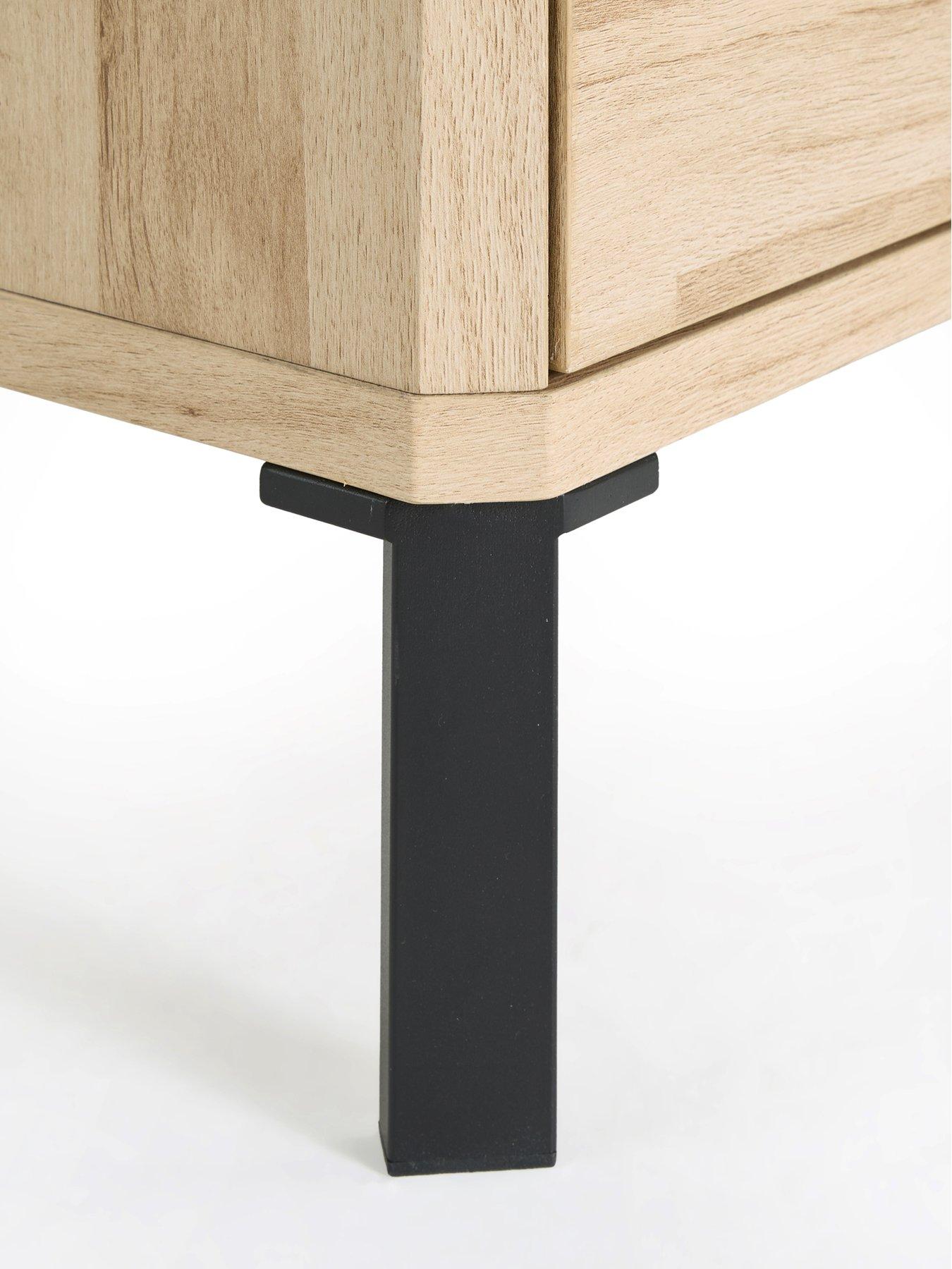 Image 6 of 7 of The Very Collection Harlem 2 Drawer Bedside - Light Oak&nbsp;- FSC&reg; Certified
