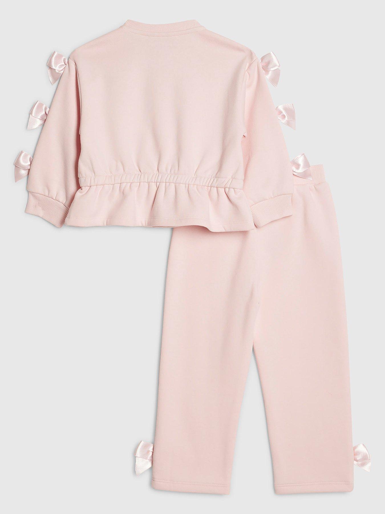 river-island-mini-girls-bow-cinched-sweatshirt-set-light-pinkback