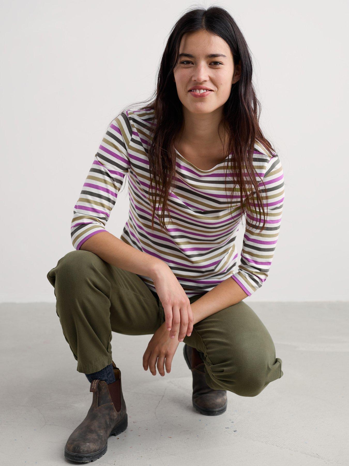 Image 1 of 5 of Seasalt Cornwall Sailor Top - White