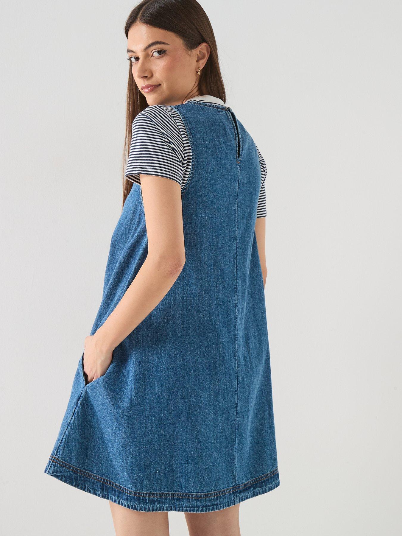 Image 2 of 6 of Tommy Jeans A-line Chambray Dress - Denim