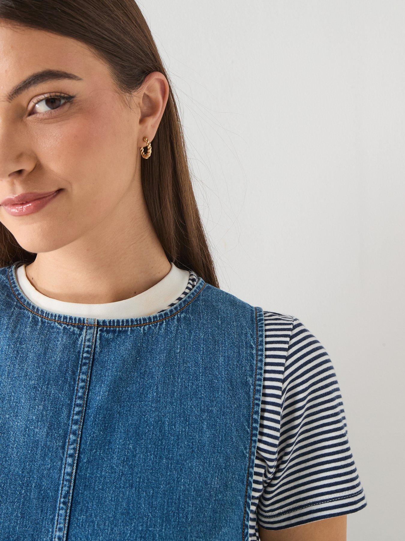 Image 4 of 6 of Tommy Jeans A-line Chambray Dress - Denim