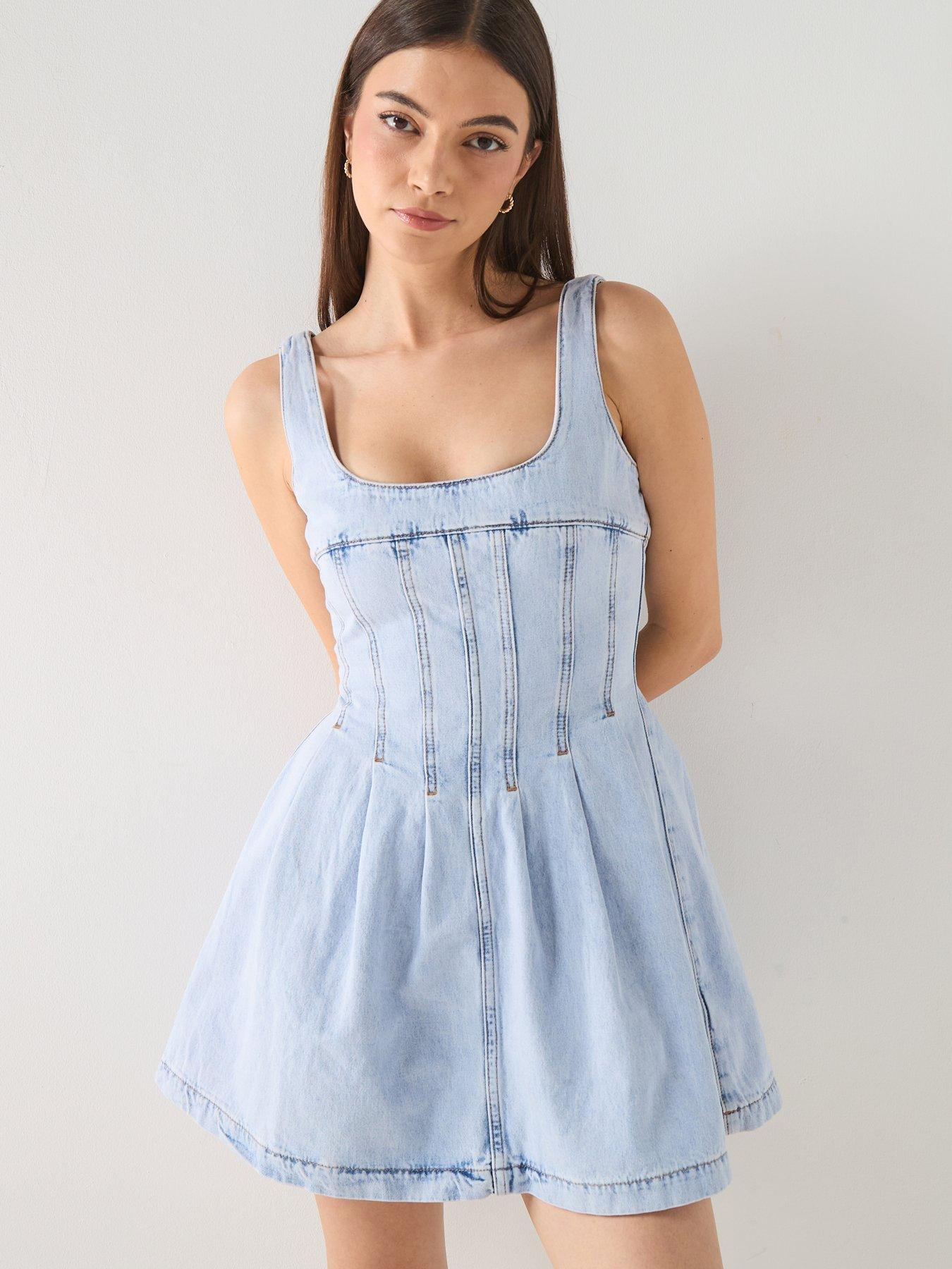 Tommy Jeans Denim Dress - Blue