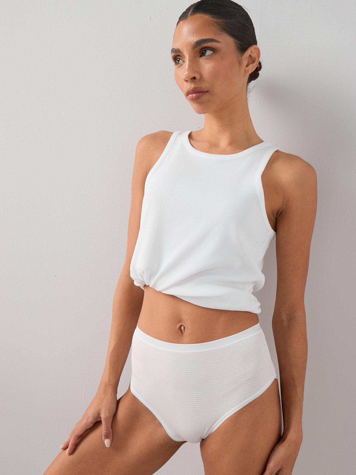 the-very-collection-5pk-cotton-high-waist-plain-knickers-multistillFront