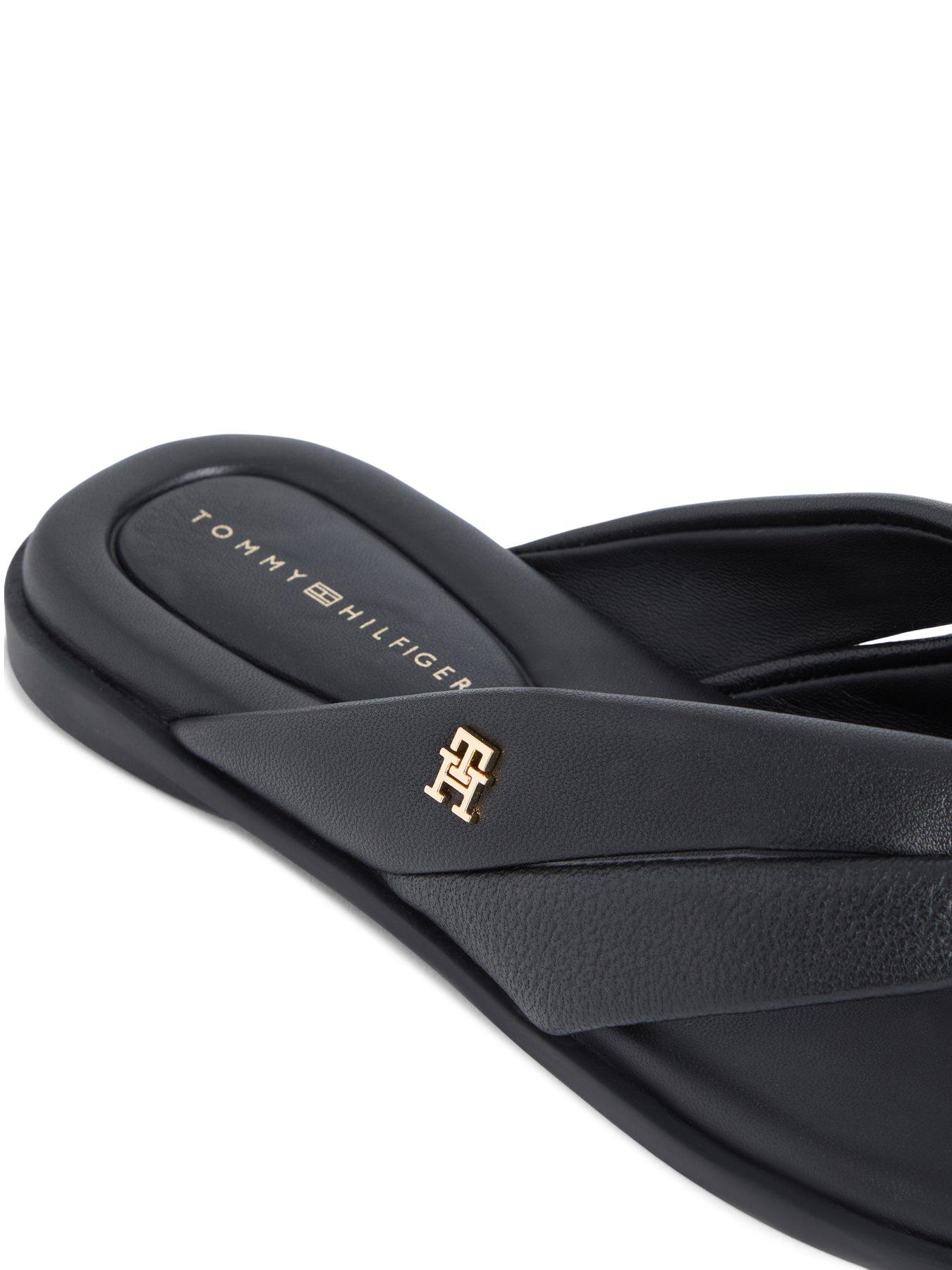 Image 6 of 6 of Tommy Hilfiger Elevated Toe Post Lth Sandal