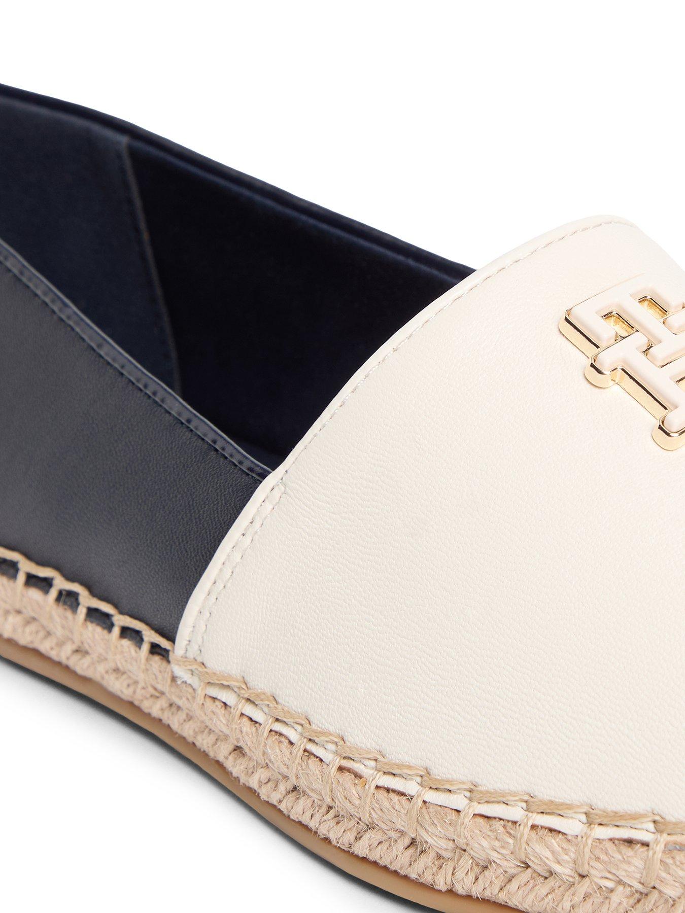 Image 5 of 5 of Tommy Hilfiger Th Logo Leather Espadrille - Blue