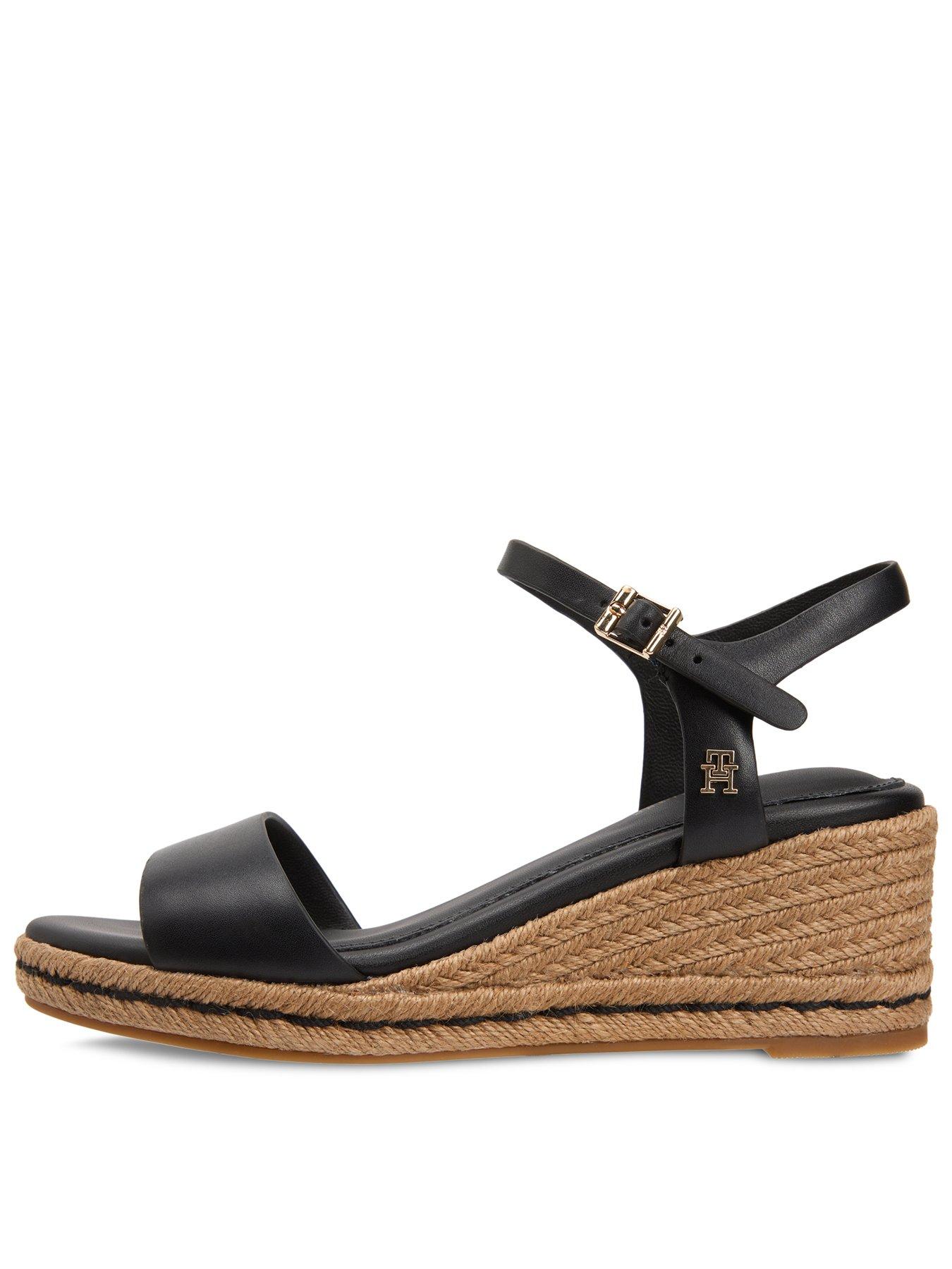 Image 1 of 4 of Tommy Hilfiger Mid Wedge Espad Leather - Black