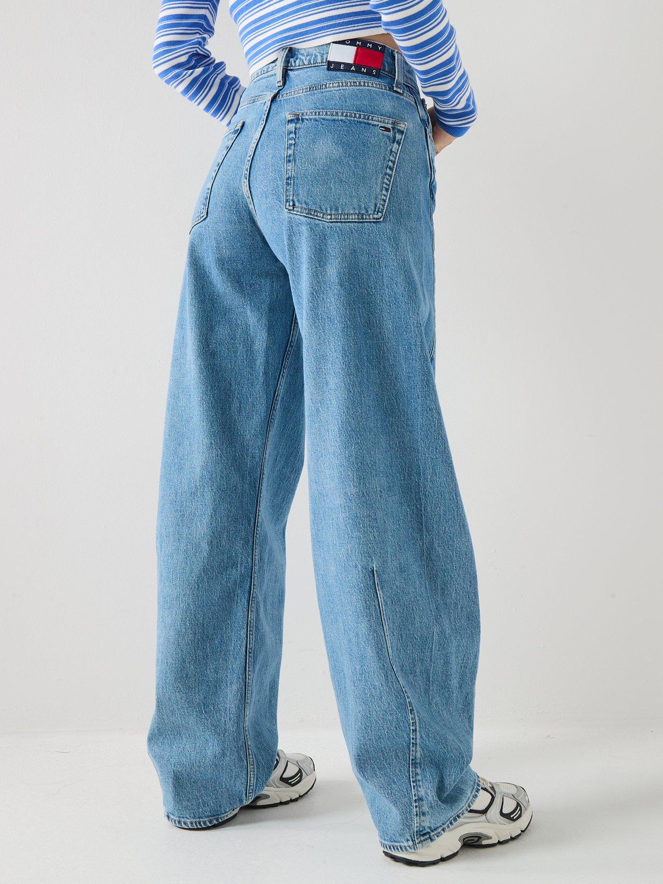 Image 2 of 6 of Tommy Jeans Ella Barrel Leg Jeans - Denim Blue