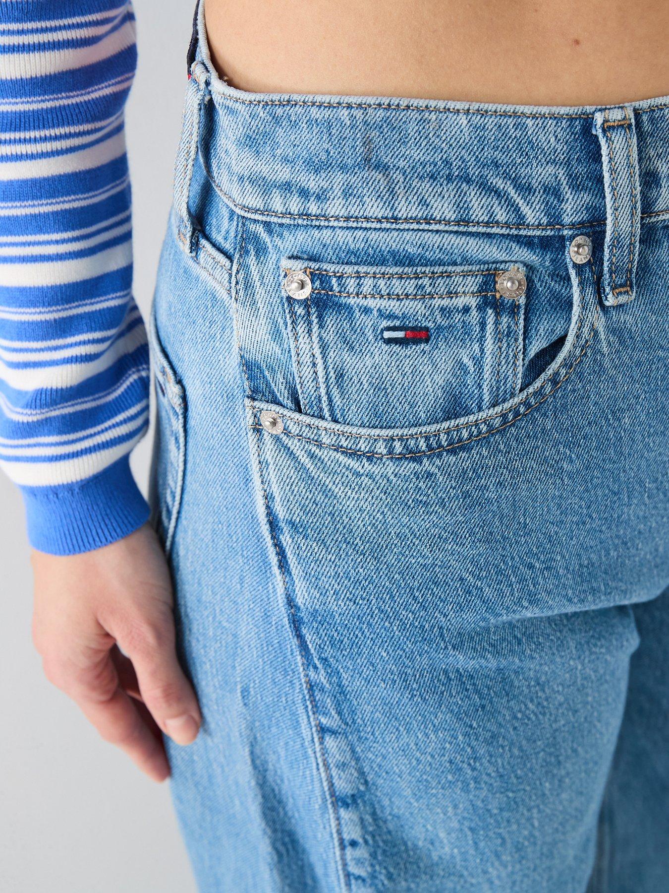 Image 6 of 6 of Tommy Jeans Ella Barrel Leg Jeans - Denim Blue