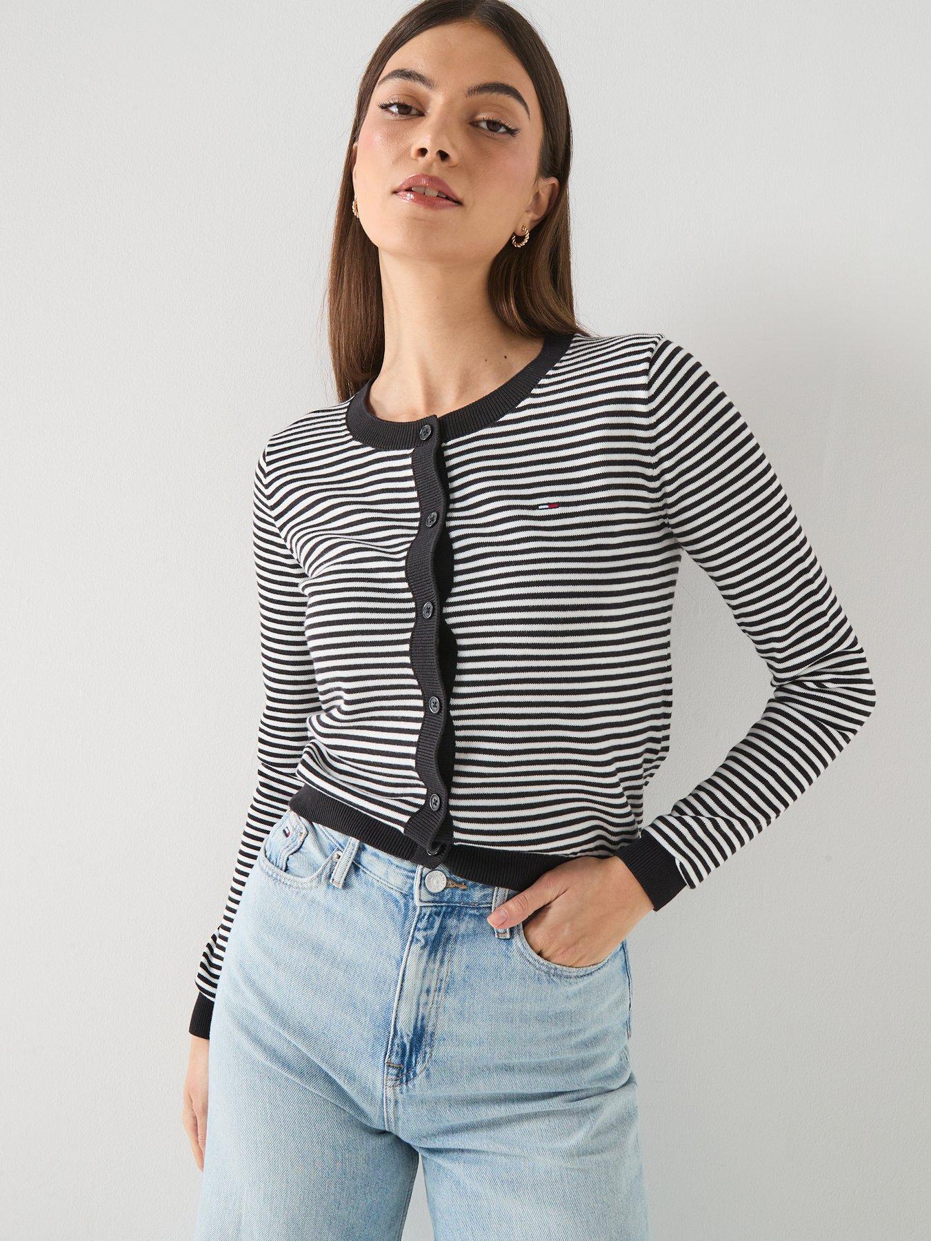 Tommy Jeans Crew Neck Essential Cardigan - Black