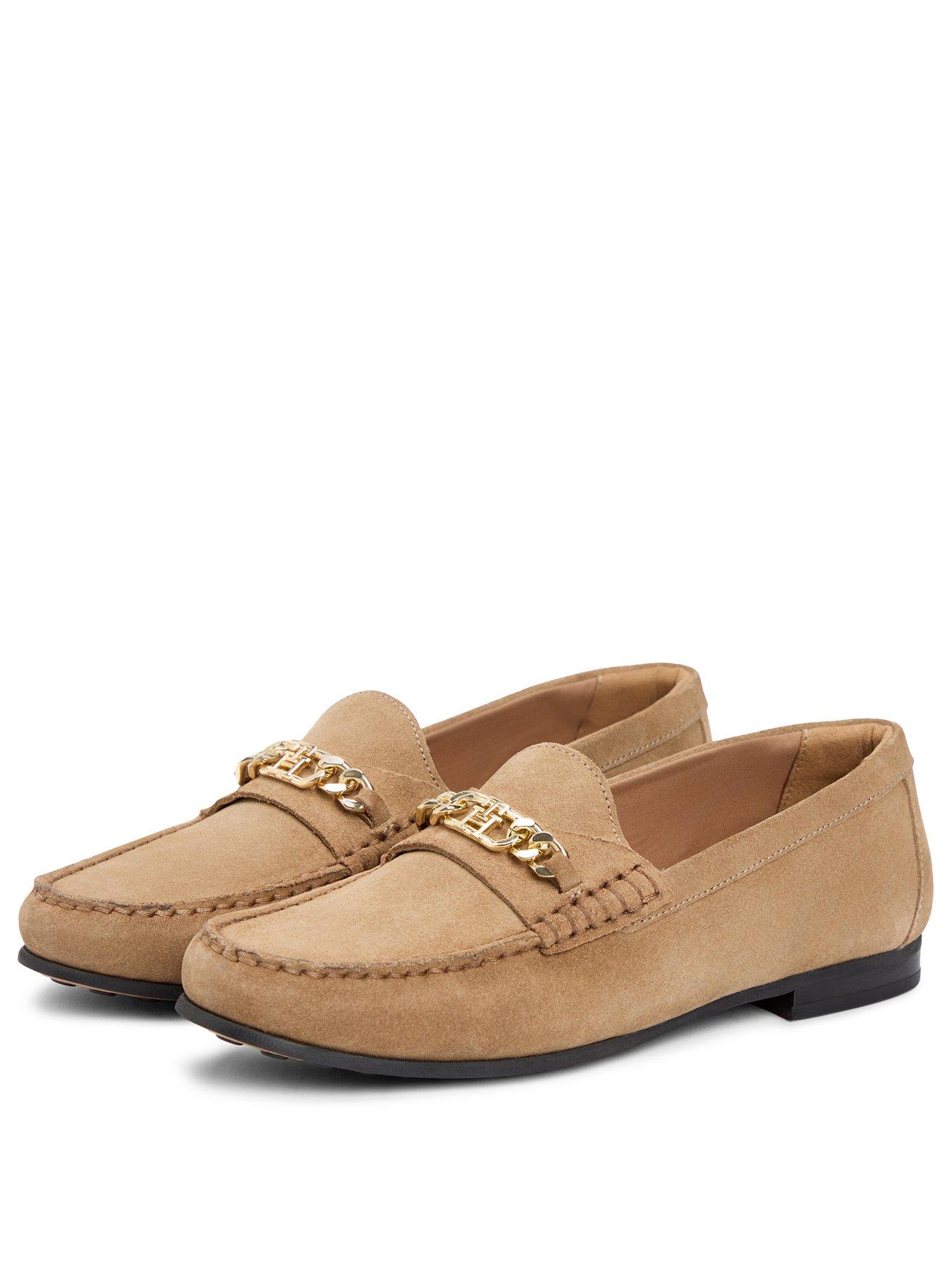 Image 2 of 6 of Tommy Hilfiger Chain Suede Loafer - Green
