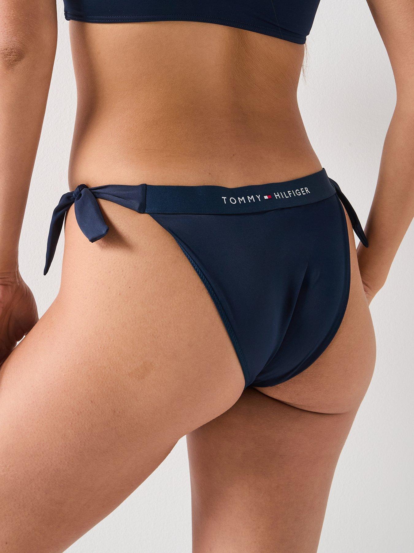tommy-hilfiger-logo-side-tie-bikini-bottoms-navystillFront