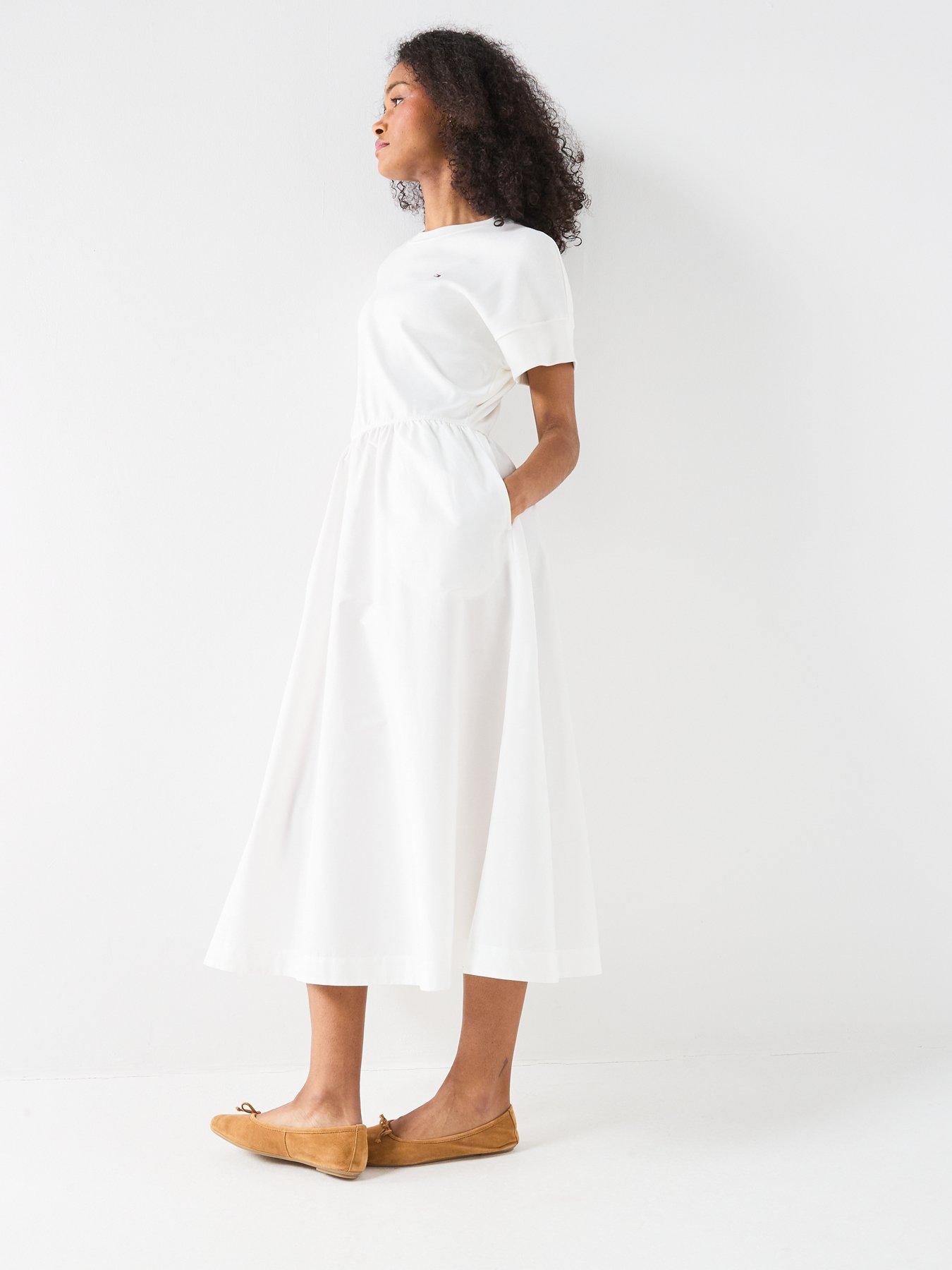 tommy-hilfiger-midi-short-sleeve-dress-whitedetail