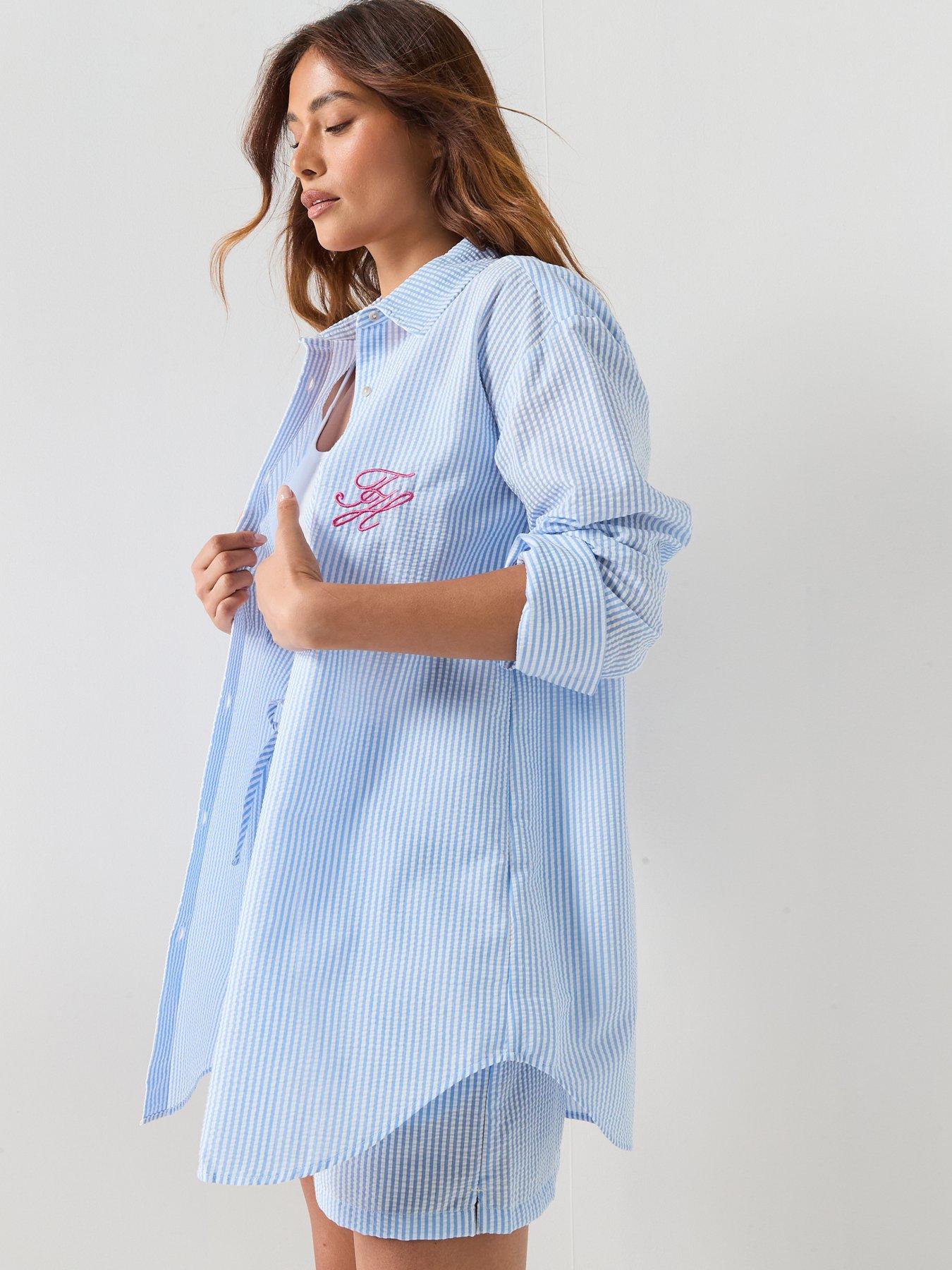 Tommy Hilfiger Seersucker Long Shirt