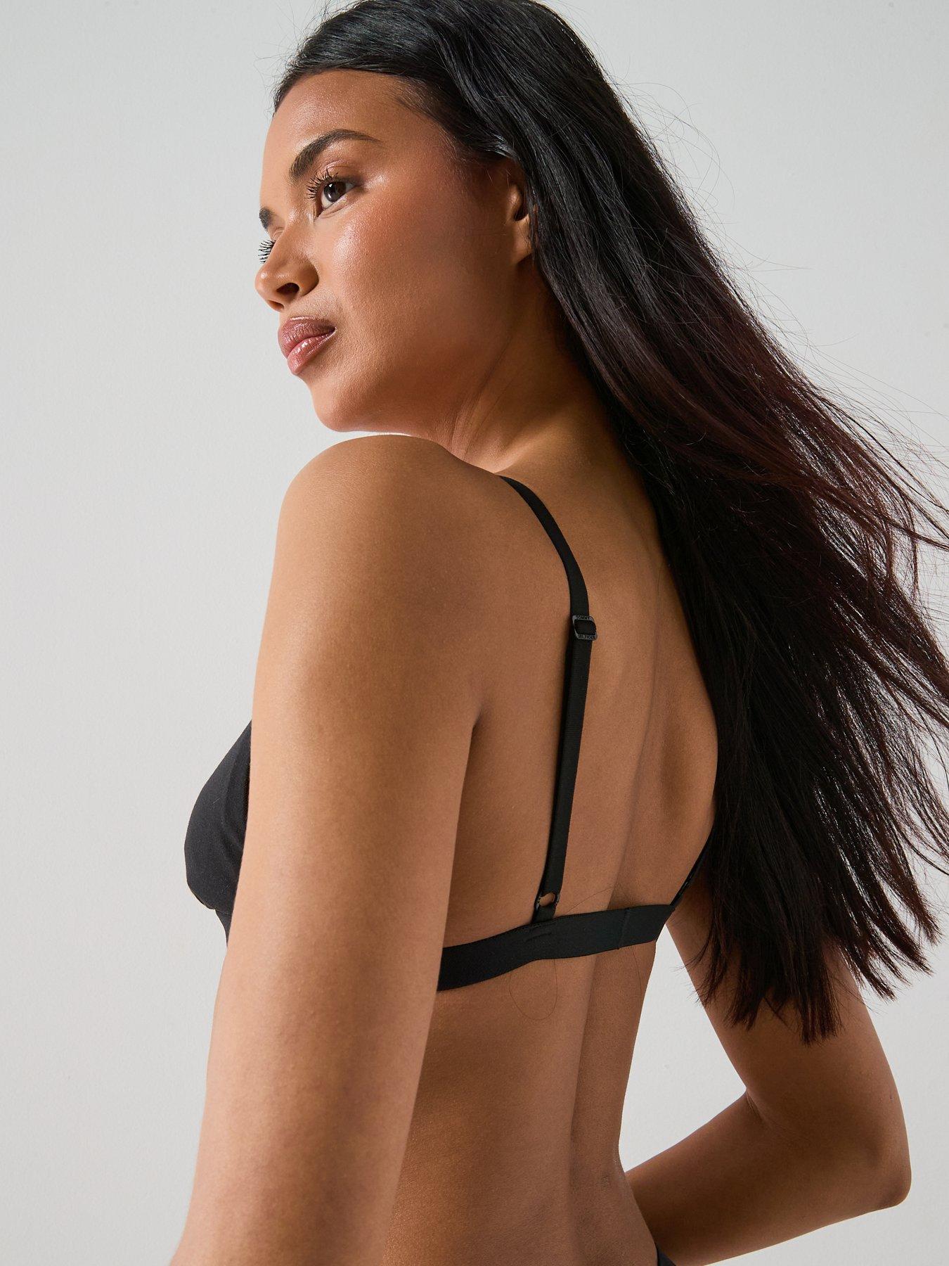 Image 3 of 6 of Tommy Hilfiger 3 Pack Triangle Bra - Multi