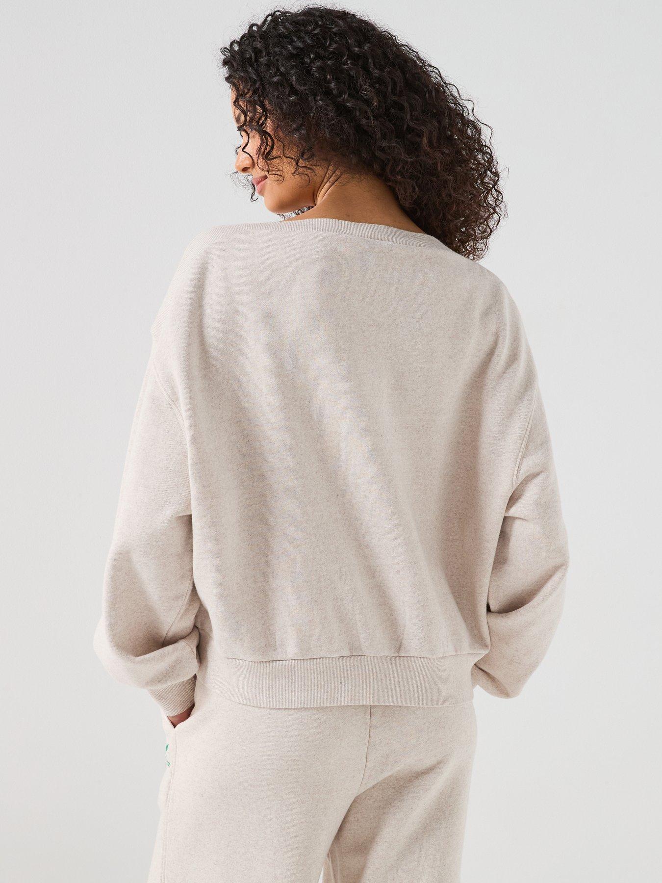 Image 2 of 6 of Tommy Hilfiger Script Terry Sweatshirt - Beige