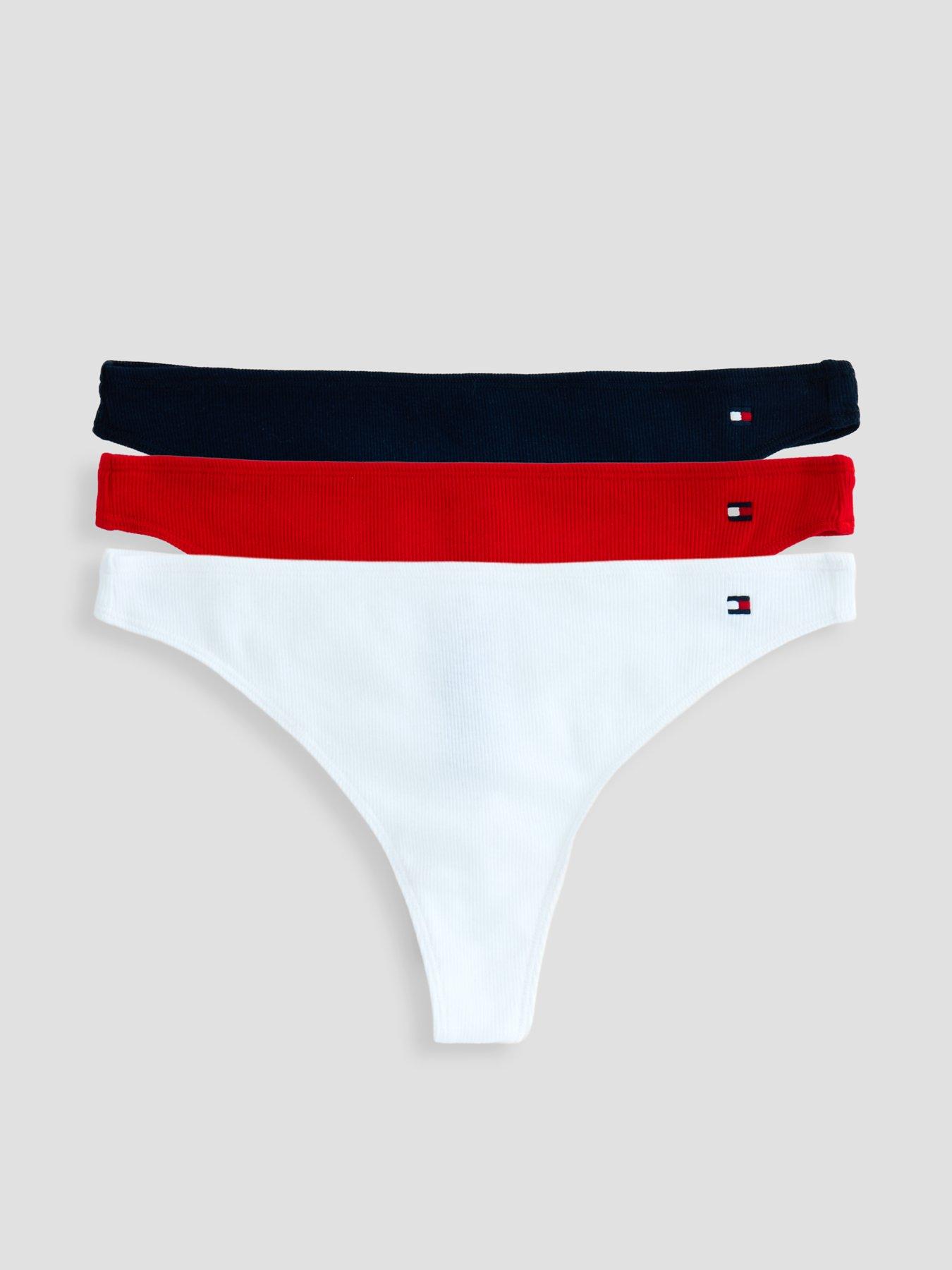 tommy-hilfiger-3-pack-dipped-thong-redwhiteblackfront