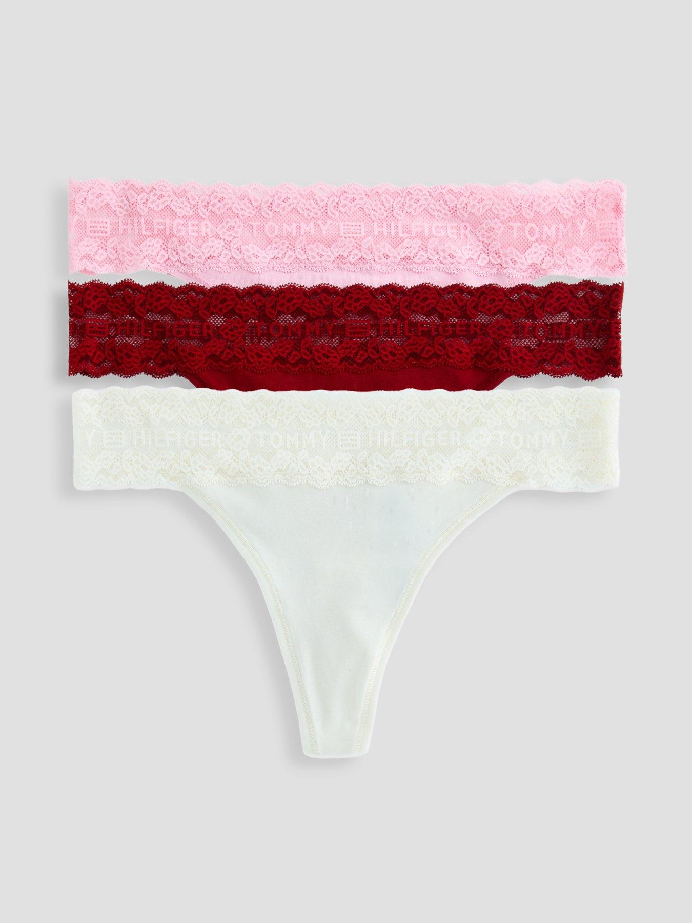 tommy-hilfiger-3-pack-tanga-thong-pinkredwhitefront