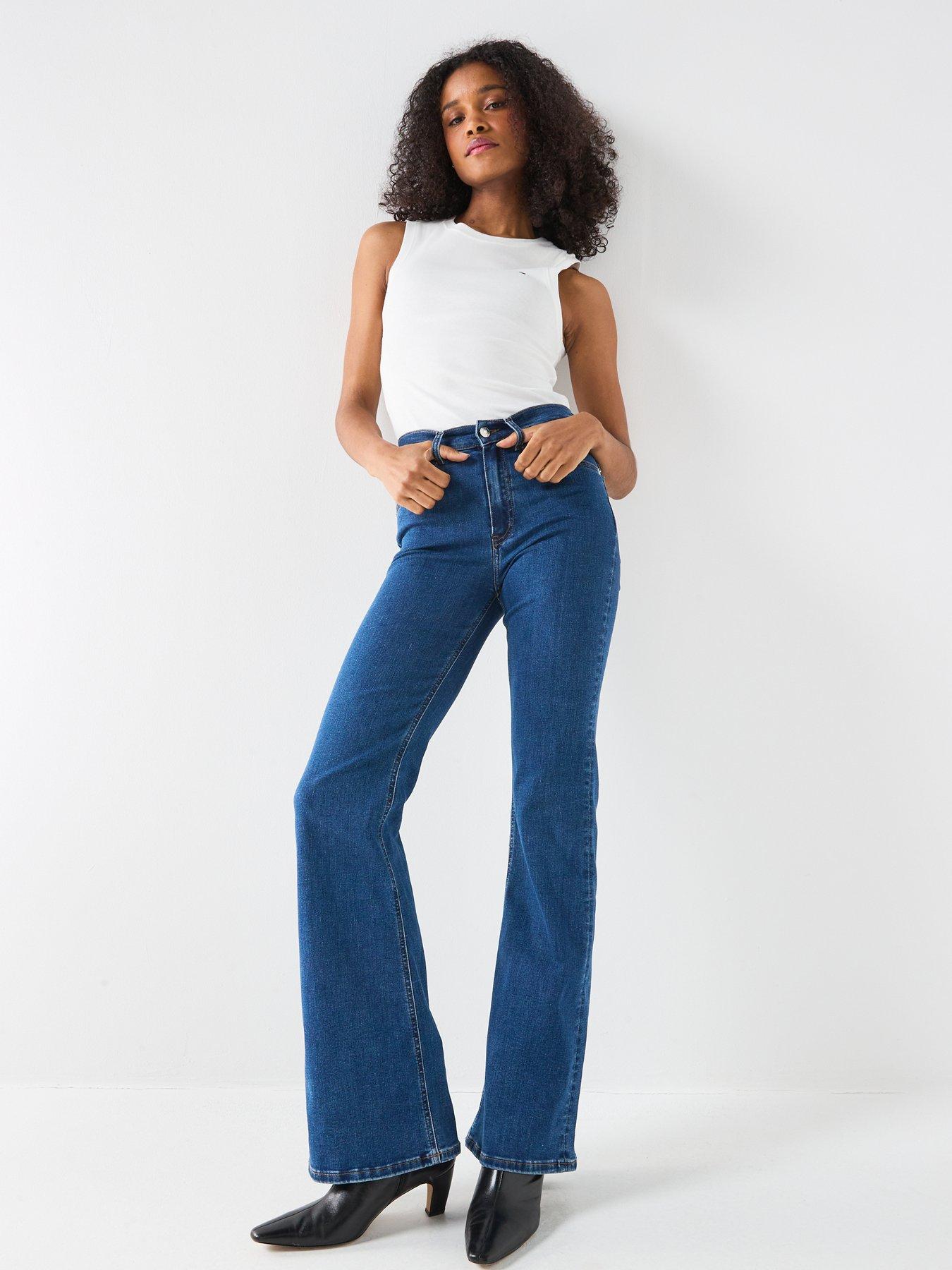 Image 3 of 6 of Tommy Hilfiger Denim Flared Stretch Jeans - Blue