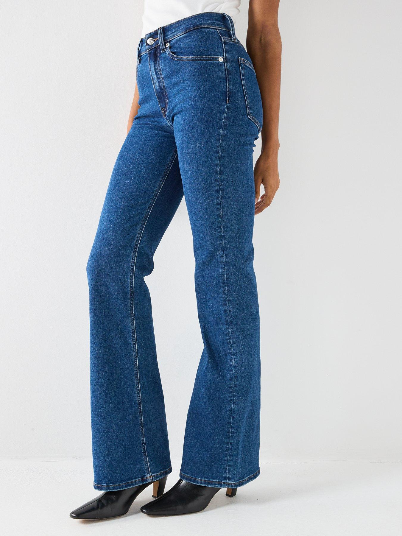 Image 5 of 6 of Tommy Hilfiger Denim Flared Stretch Jeans - Blue