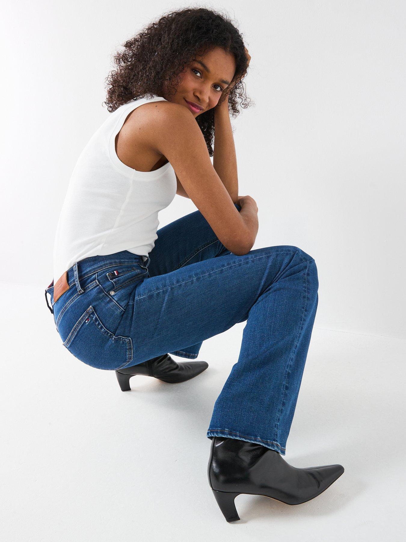 Image 6 of 6 of Tommy Hilfiger Denim Flared Stretch Jeans - Blue