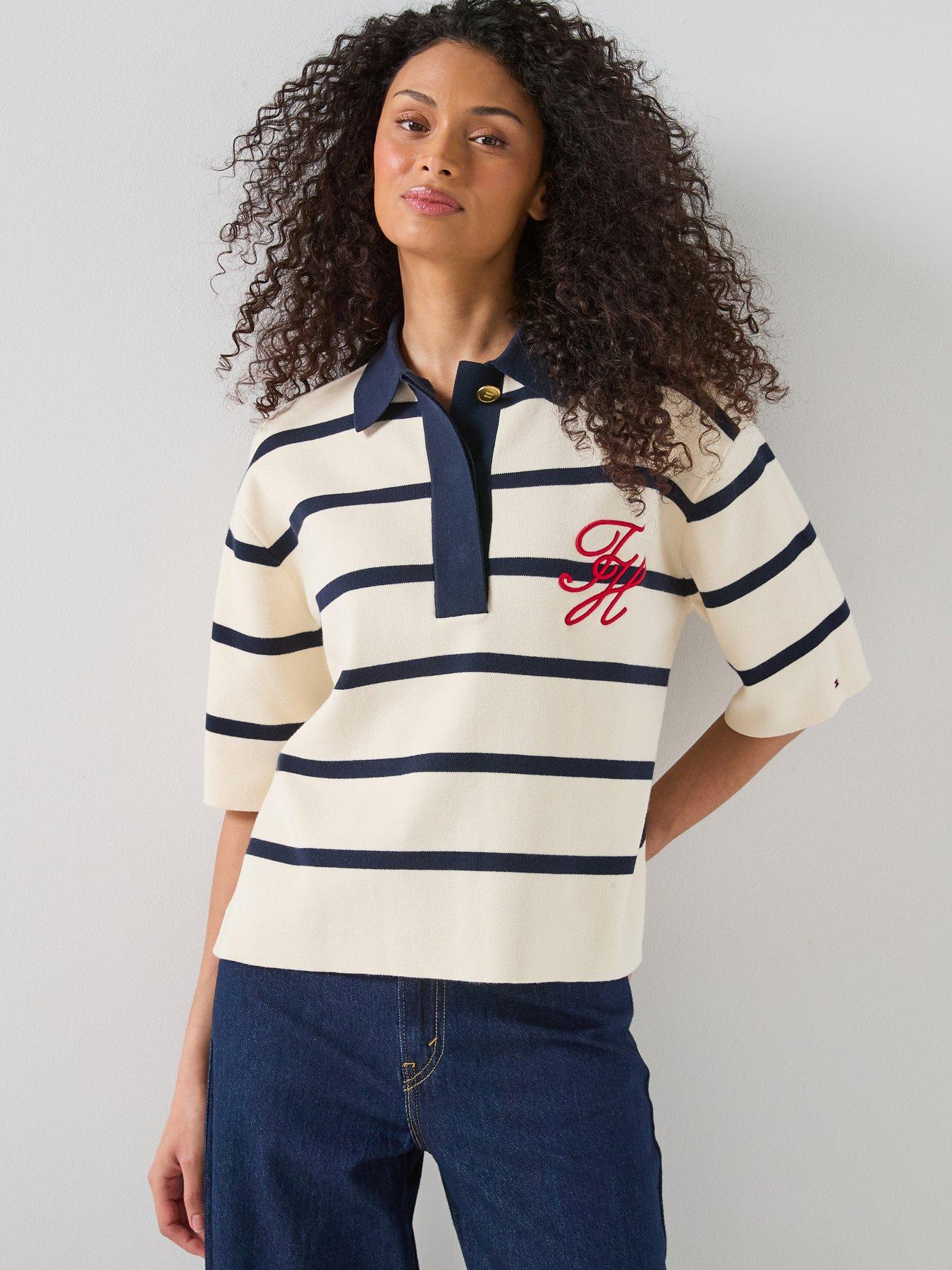 tommy-hilfiger-striped-polo-sweat-top-navyfront