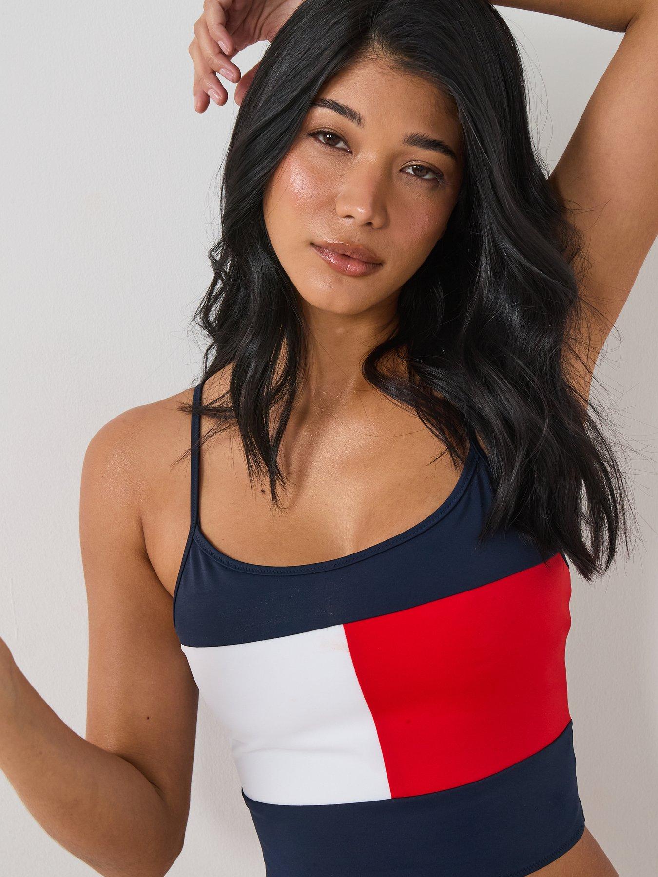 Image 4 of 6 of Tommy Hilfiger Tankini Top - Navy