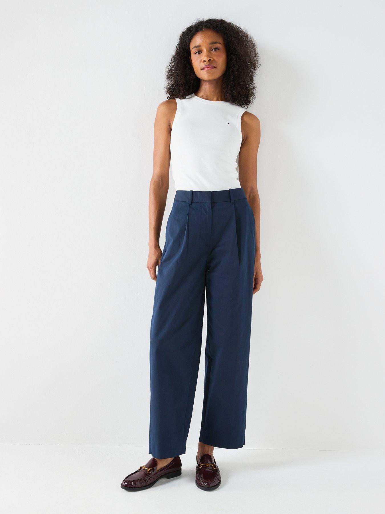 tommy-hilfiger-pleated-barrel-chinos-navydetail