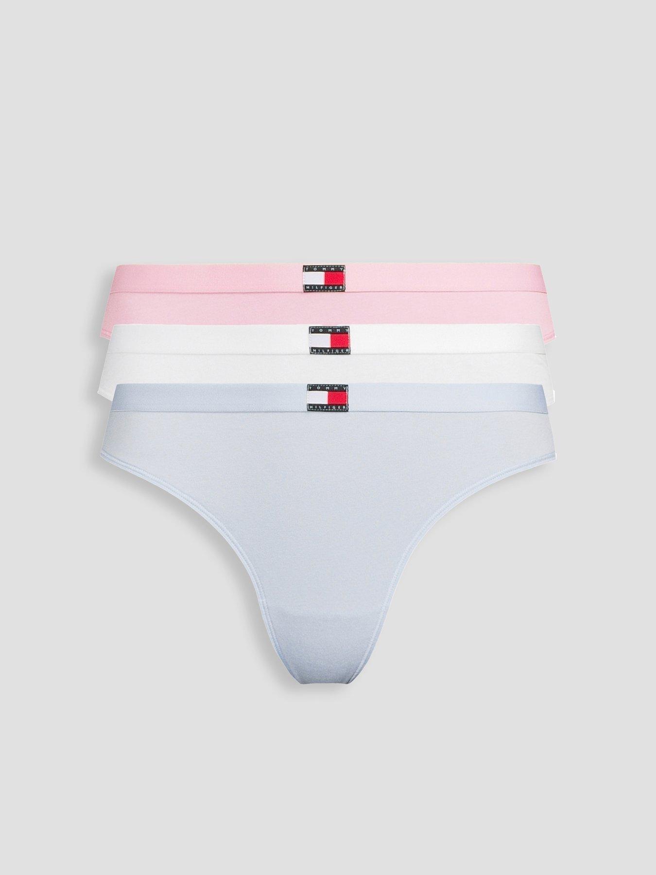 Image 1 of 6 of Tommy Hilfiger 3 Pack Thong - Multi