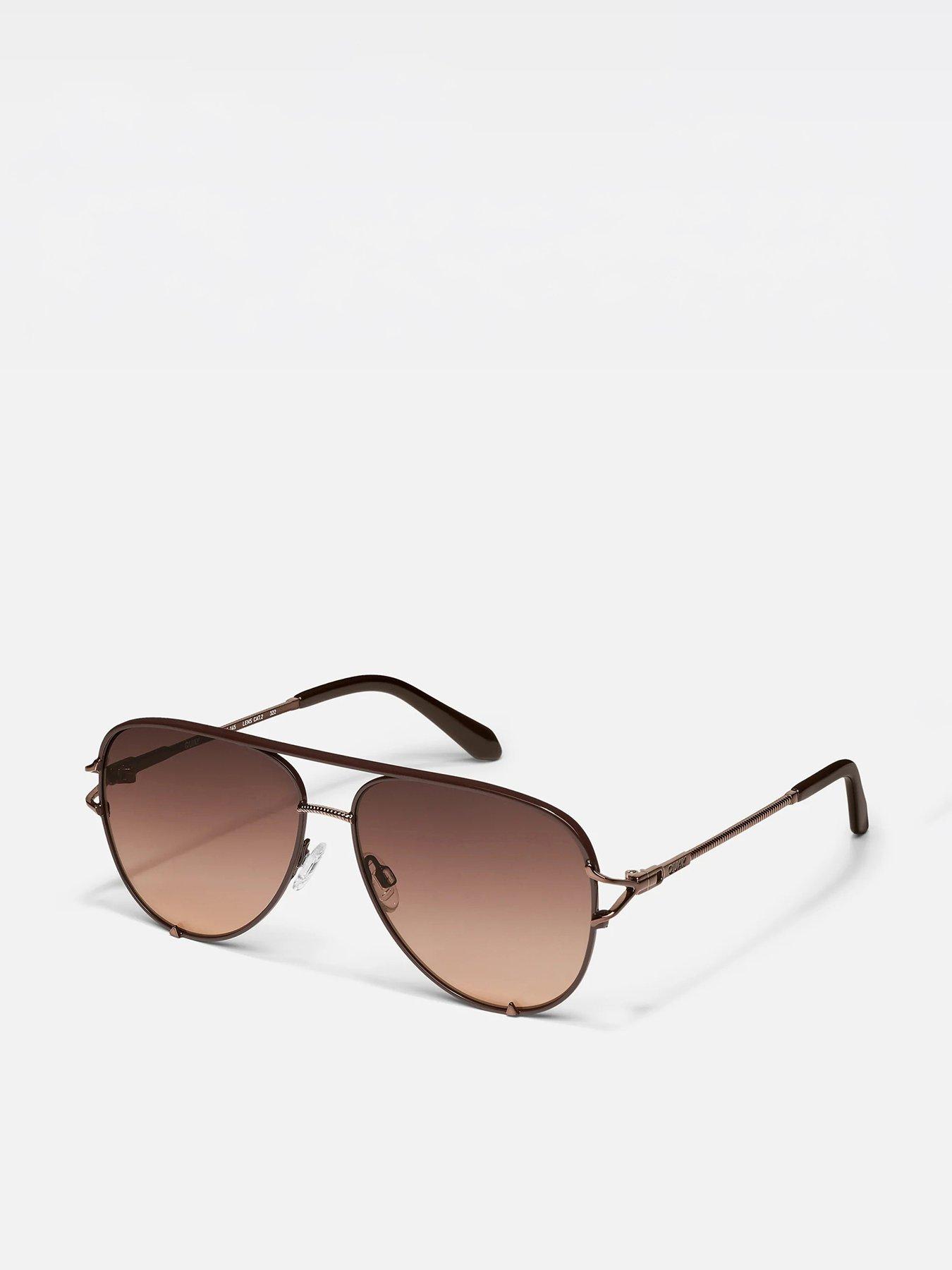 Image 1 of 2 of QUAY AUSTRALIA High Key Twist Sunglasses - Brown
