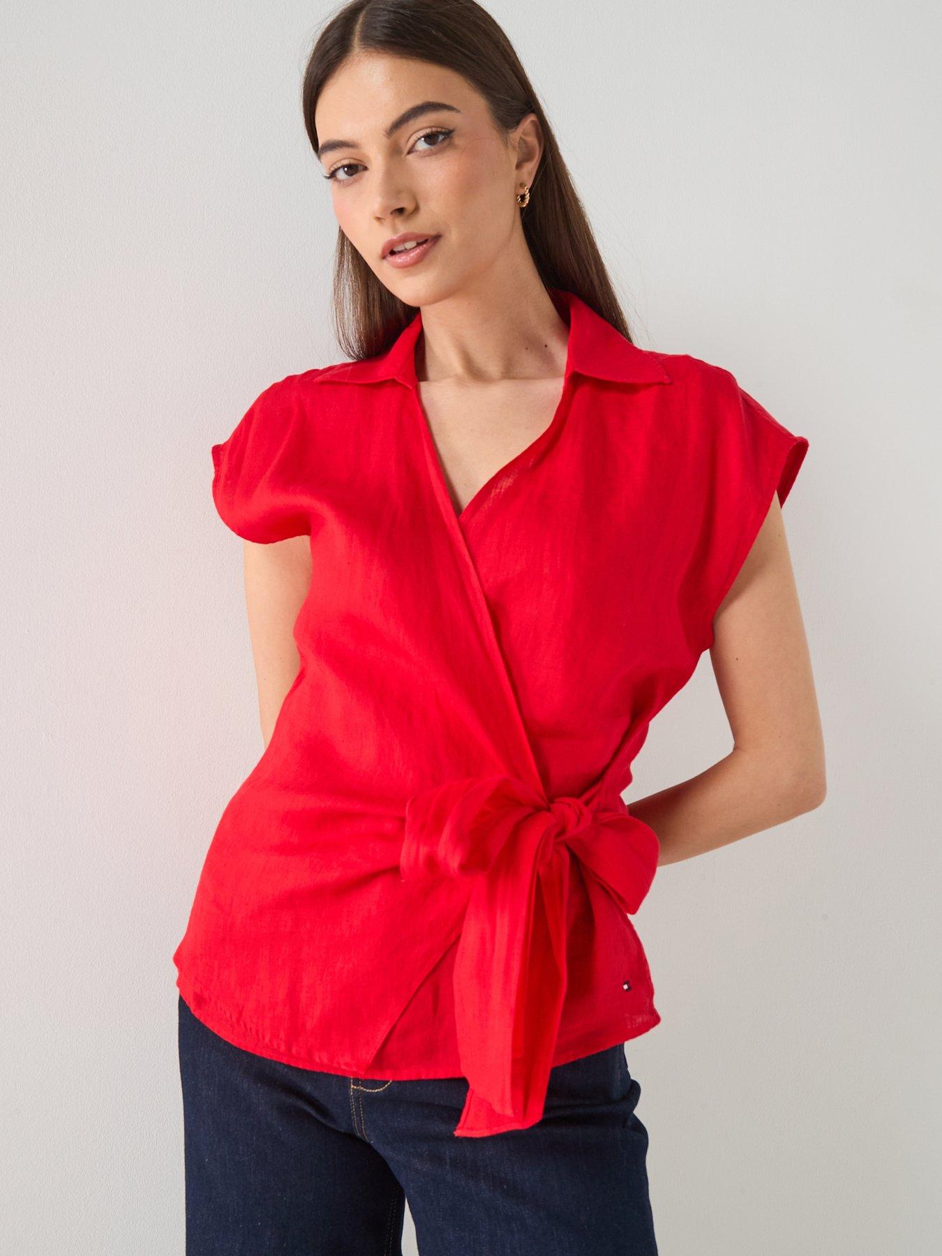 Tommy Hilfiger LINEN KNOT NS TOP