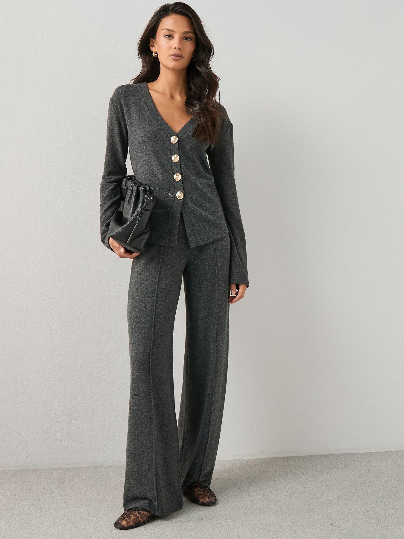 the-very-collection-button-up-long-sleeve-soft-touch-top-co-ord-charcoalback