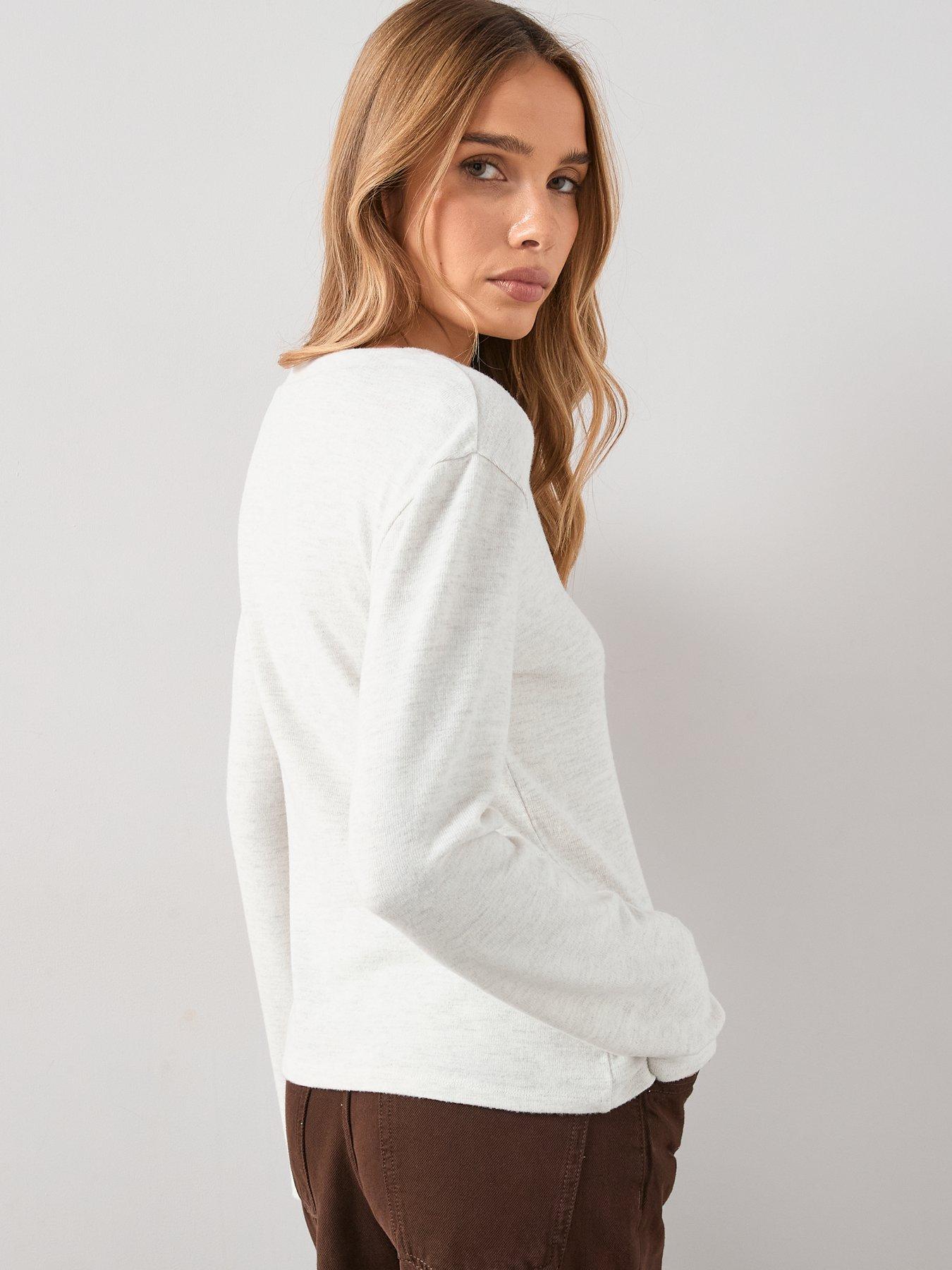 the-very-collection-button-front-long-sleeve-soft-touch-top-oatmealstillFront