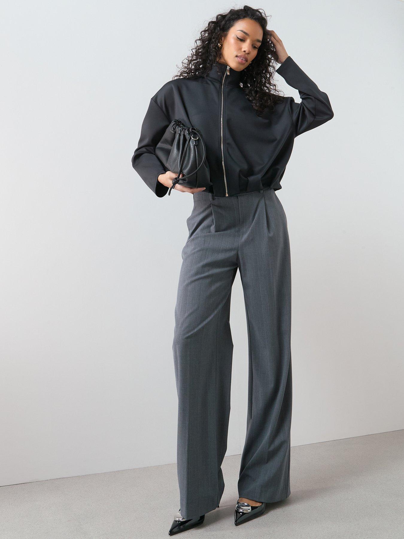 the-very-collection-zip-up-funnel-neck-bubble-hem-jacket-blackback