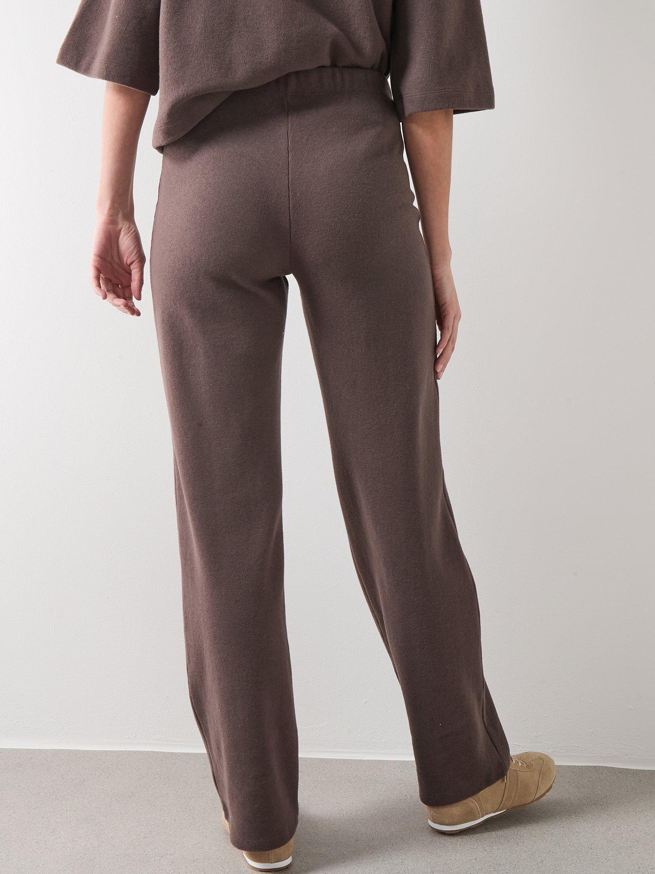 Image 2 of 7 of The Very Collection Wide Leg Trouser - Brown