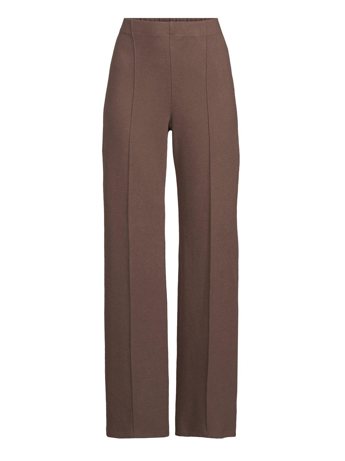 Image 7 of 7 of The Very Collection Wide Leg Trouser - Brown
