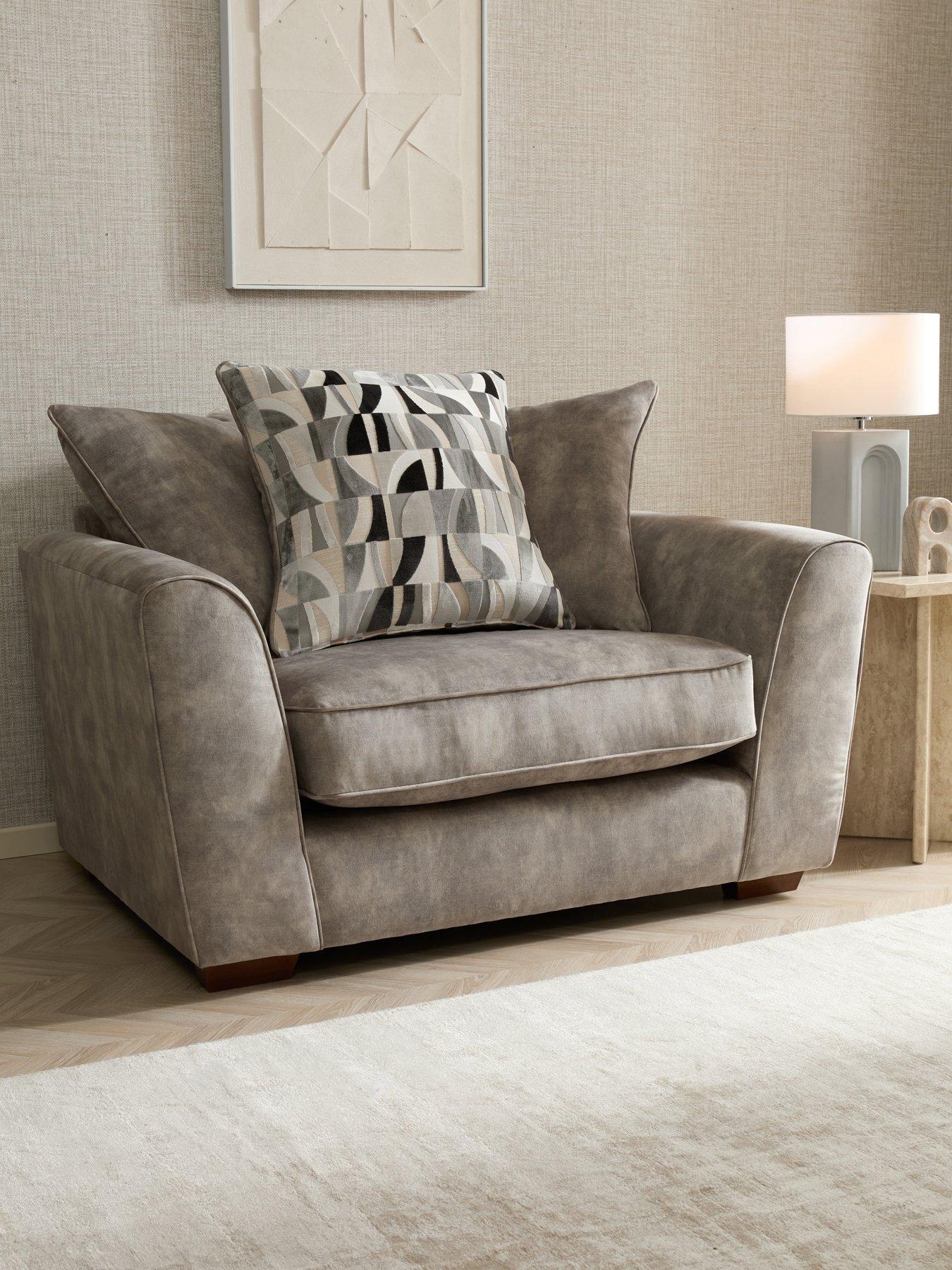 Image 1 of 7 of Very Home Como Fabric Snuggle Chair&nbsp;- Made to Order in the UK