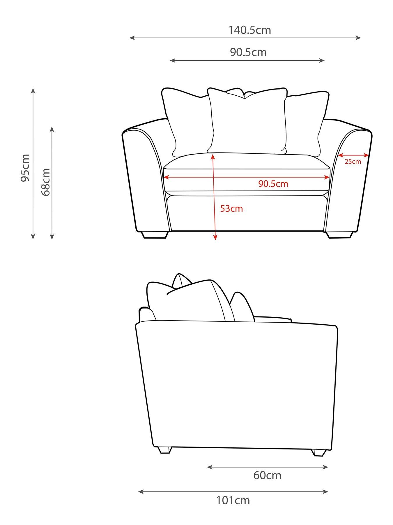 Image 7 of 7 of Very Home Como Fabric Snuggle Chair&nbsp;- Made to Order in the UK