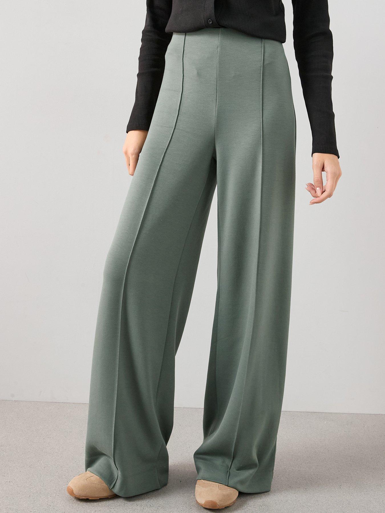 the-very-collection-soft-touch-modal-trouser-co-ord-greenoutfit